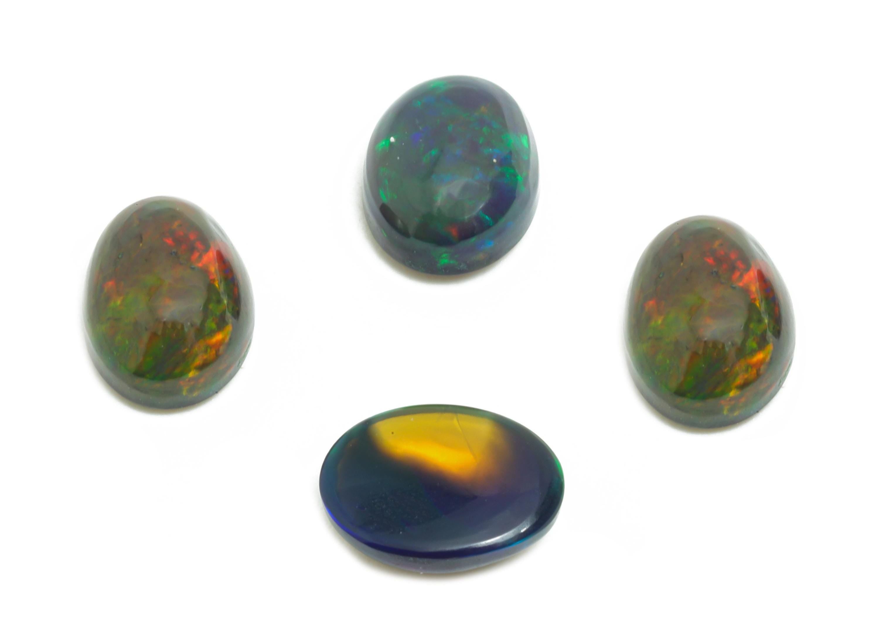6*8mm Cabochon Oval Ethiopian Opal - Opal Cabochon For Jewelry - Polished Ethiopian Opal For Setting - Ethiopian Opal Jewelry Making -NS2700 - DOMEDBAZAAR