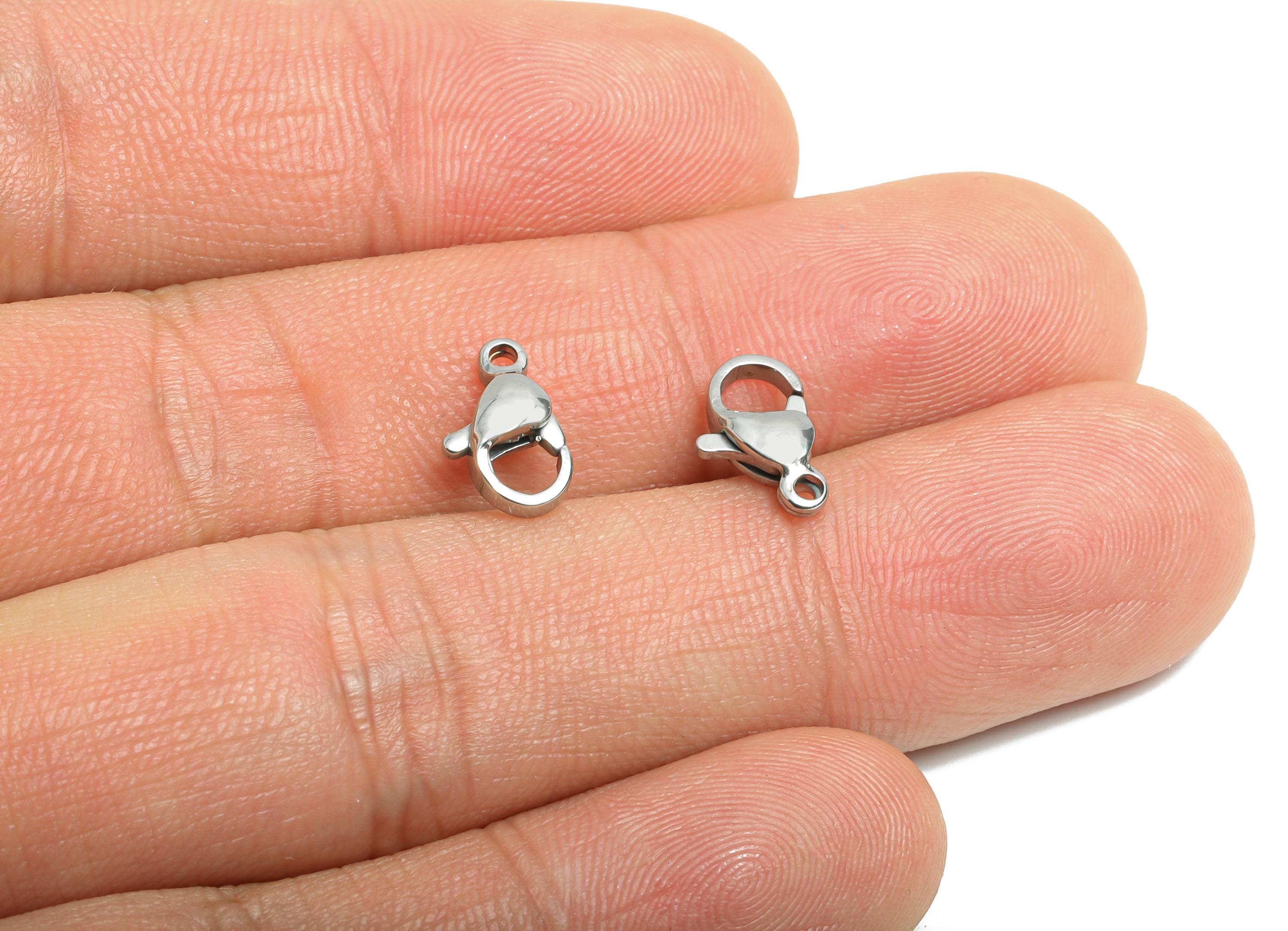 Steel Lobster Clasp - Fashion Jewelry Clasp for DIY Necklaces - Clasp for Beaded Bracelets - Jewelry Making Supplies - 10x6x3.43mm - SS2349 - DOMEDBAZAAR