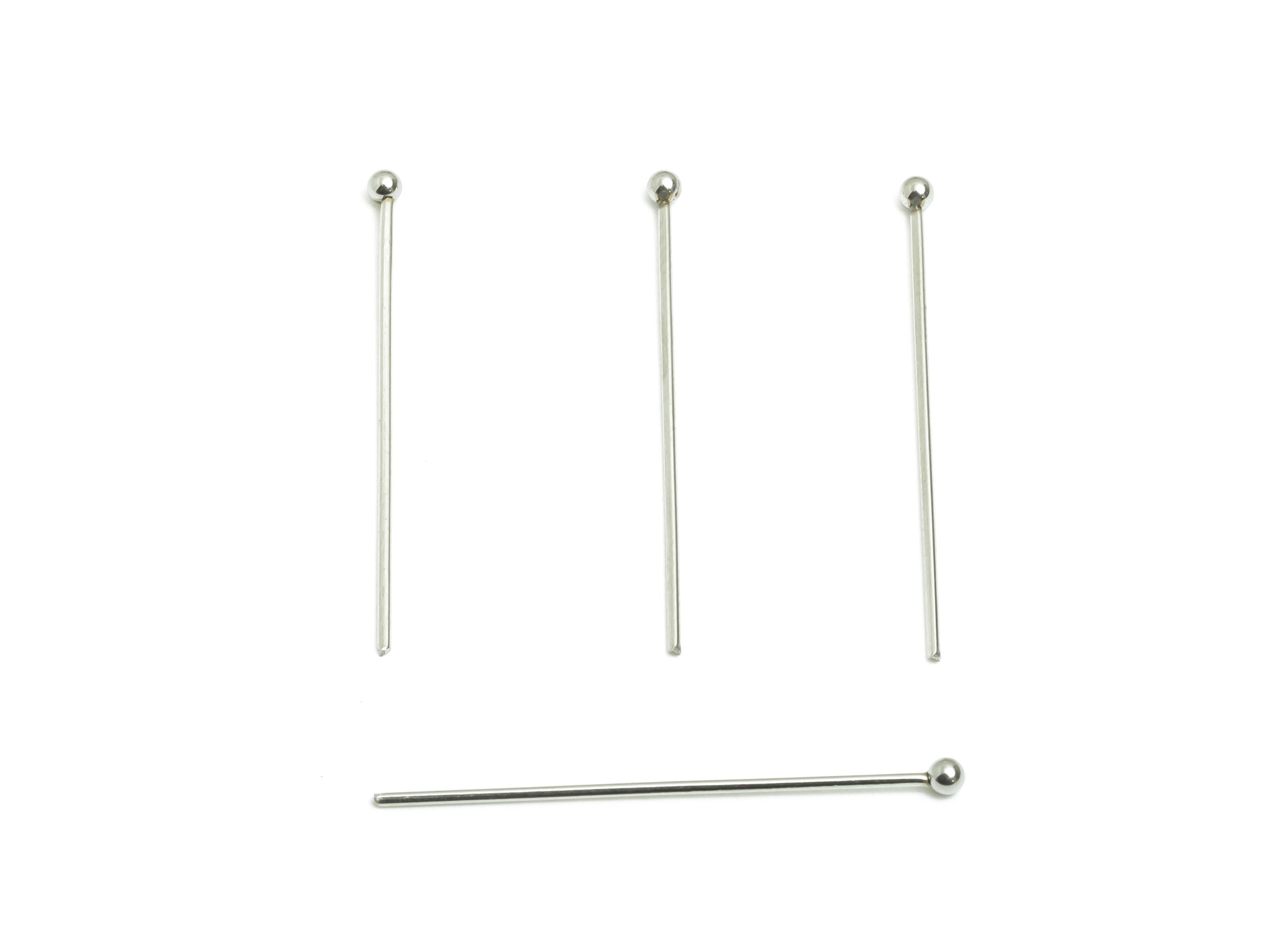 0.7*30mm Steel Ball Head Pin - Beading Wire for Jewelry - Ball Head Pins for Jewelry Making - Crafting Headpins for Beaded Jewelry-SS2132-30