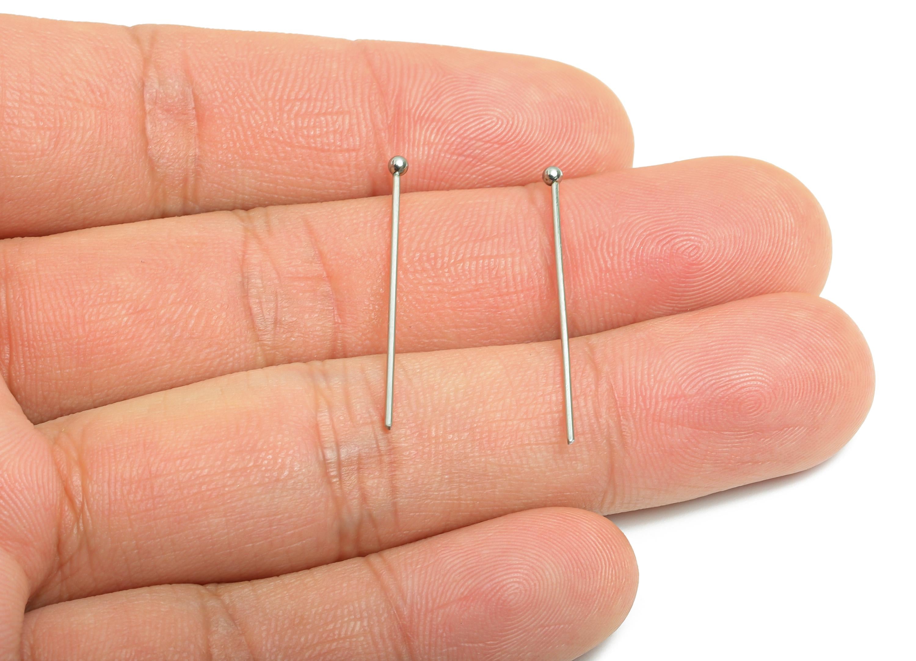 0.7*30mm Steel Ball Head Pin - Beading Wire for Jewelry - Ball Head Pins for Jewelry Making - Crafting Headpins for Beaded Jewelry-SS2132-30