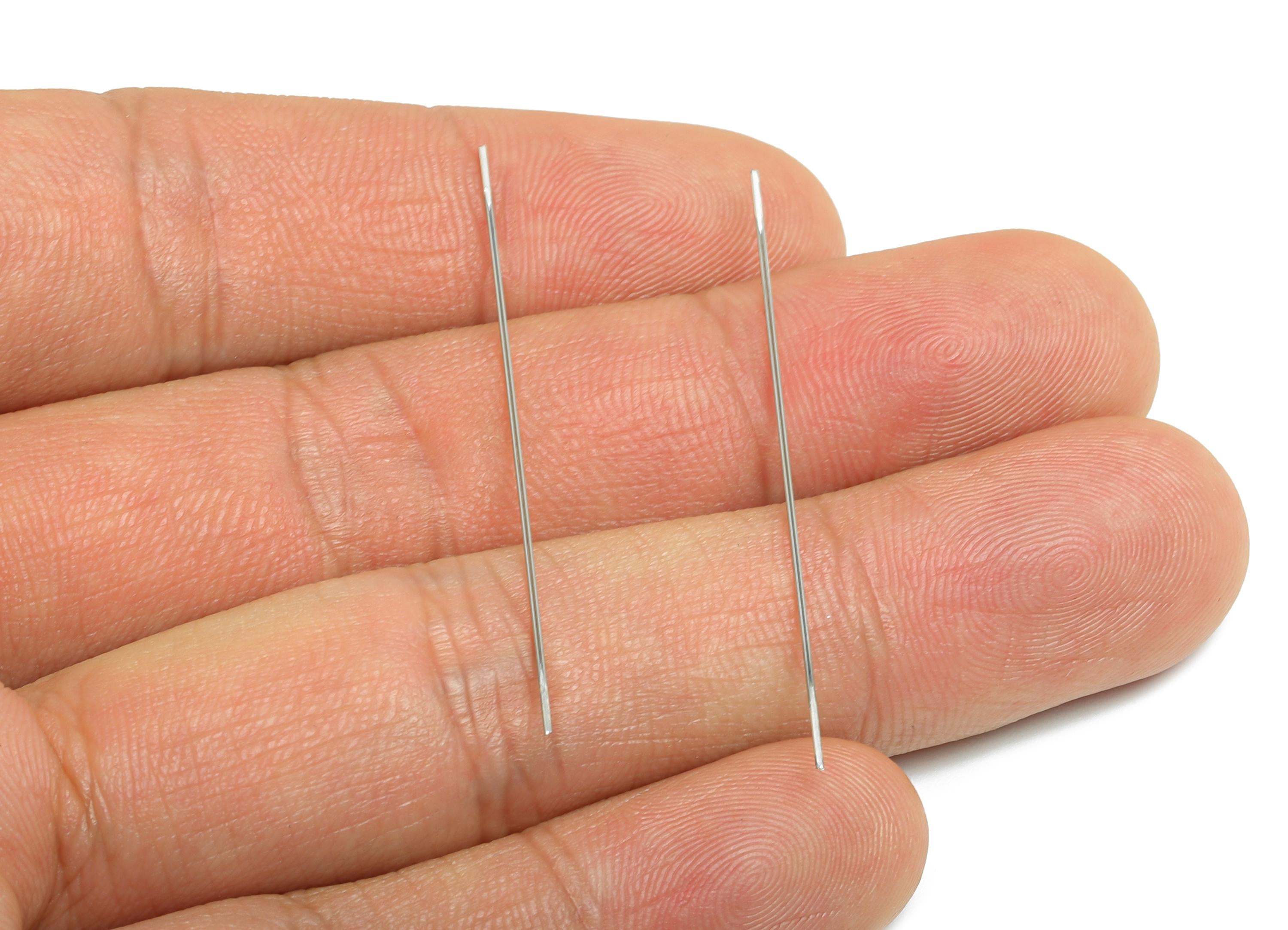 4.5cm Beading Needle - Steel Sewing Needle - Straight Bar Stick Needle - Beading Pin for Jewelry - DIY Making for Beaded Jewelry - SS2136 - DOMEDBAZAAR