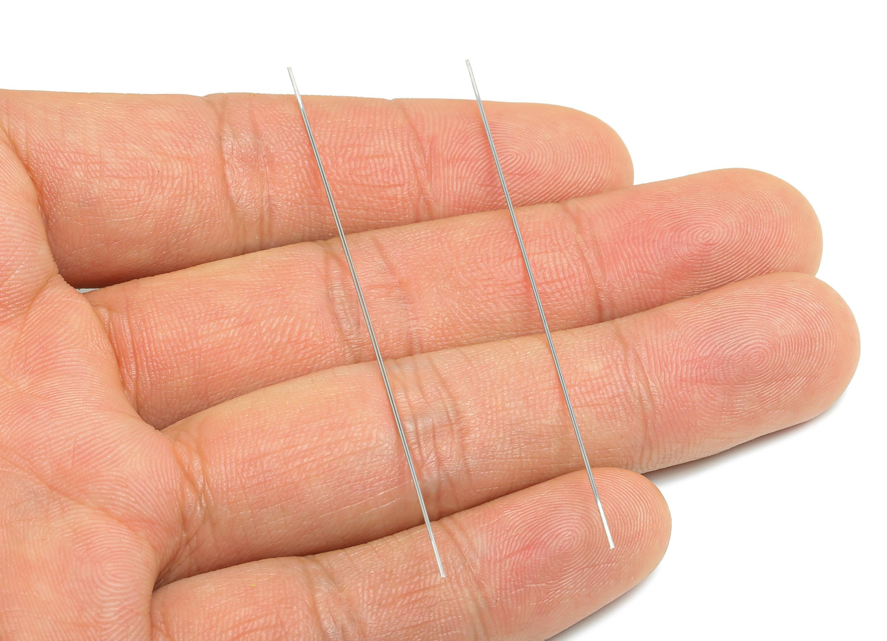 6.5cm Beading Needle - Steel Sewing Needle - Straight Bar Stick Needle - Beading Pin for Jewelry - DIY Making for Beaded Jewelry - SS2138 - DOMEDBAZAAR