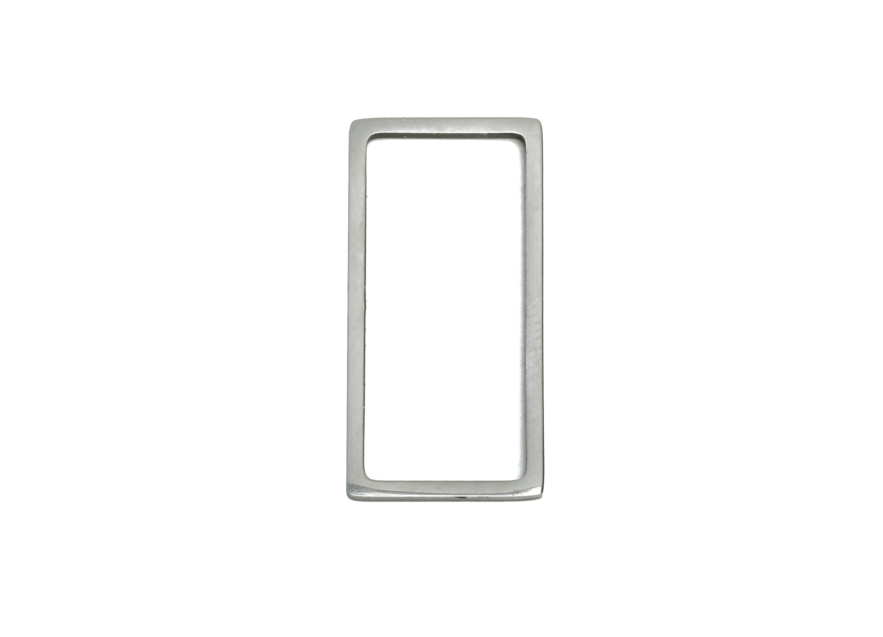 20mm Steel Rectangle Ring Earring Charm - Geometric Jewelry Connector for DIY Making - Hollow Metal DIY Jewelry - 20.8x9.84x0.8mm - SS2686 - DOMEDBAZAAR