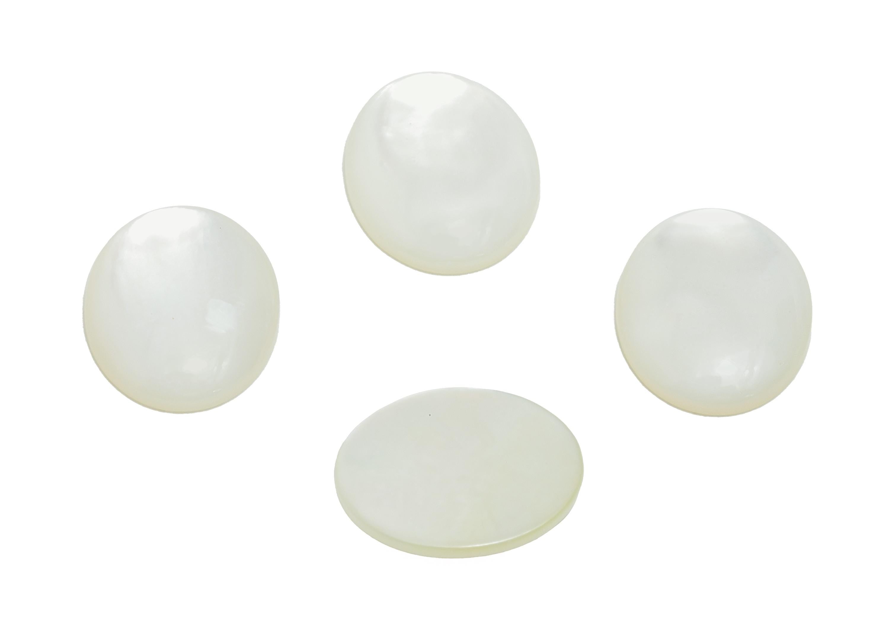 8*10mm Oval Natural White Shells Cabochon - Cabochon DIY Gemstone Setting - Cabochon for Rings or Pendants - Jewelry Shell Cabochon - NS3065
