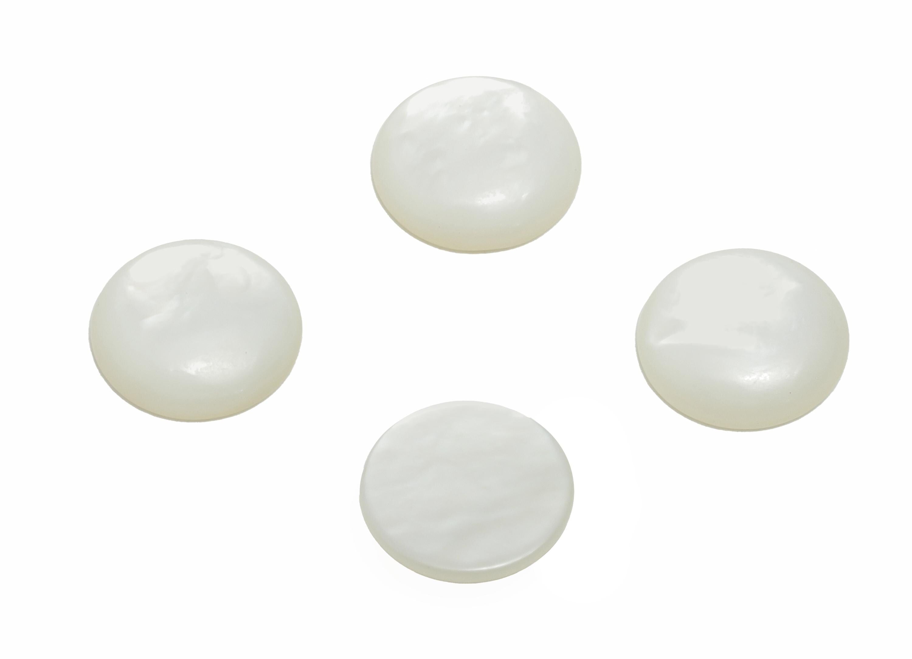 8mm Round Natural White Shells Cabochon - Cabochon DIY Gemstone Setting - Cabochon for Rings or Pendants - Jewelry Cabochon - NS3045