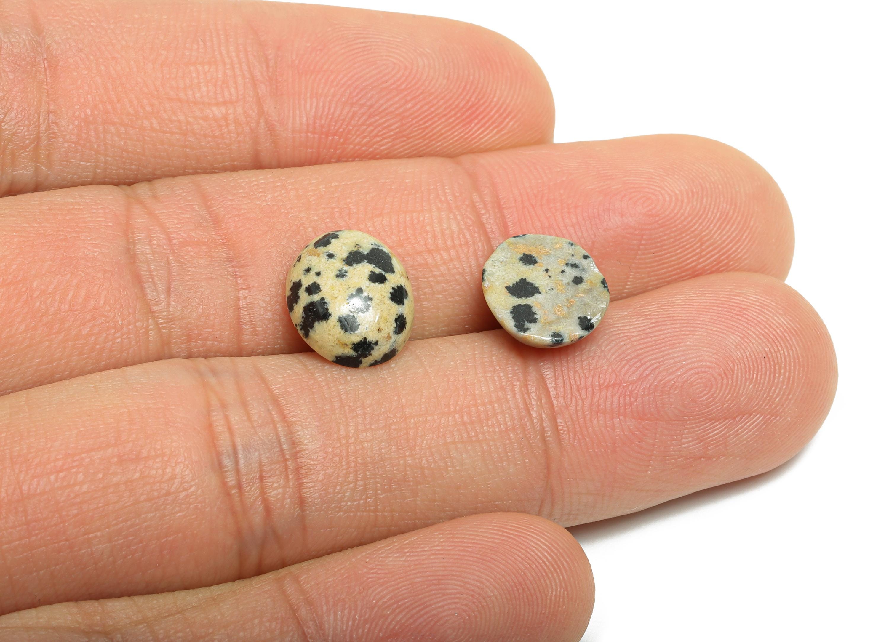 10*12mm Spot Natural Cabochon - Oval Natural Stone for Crafts - DIY Bezel Setting Stone Jewelry Supplies - Energy Healing Stone - NS2905 - DOMEDBAZAAR