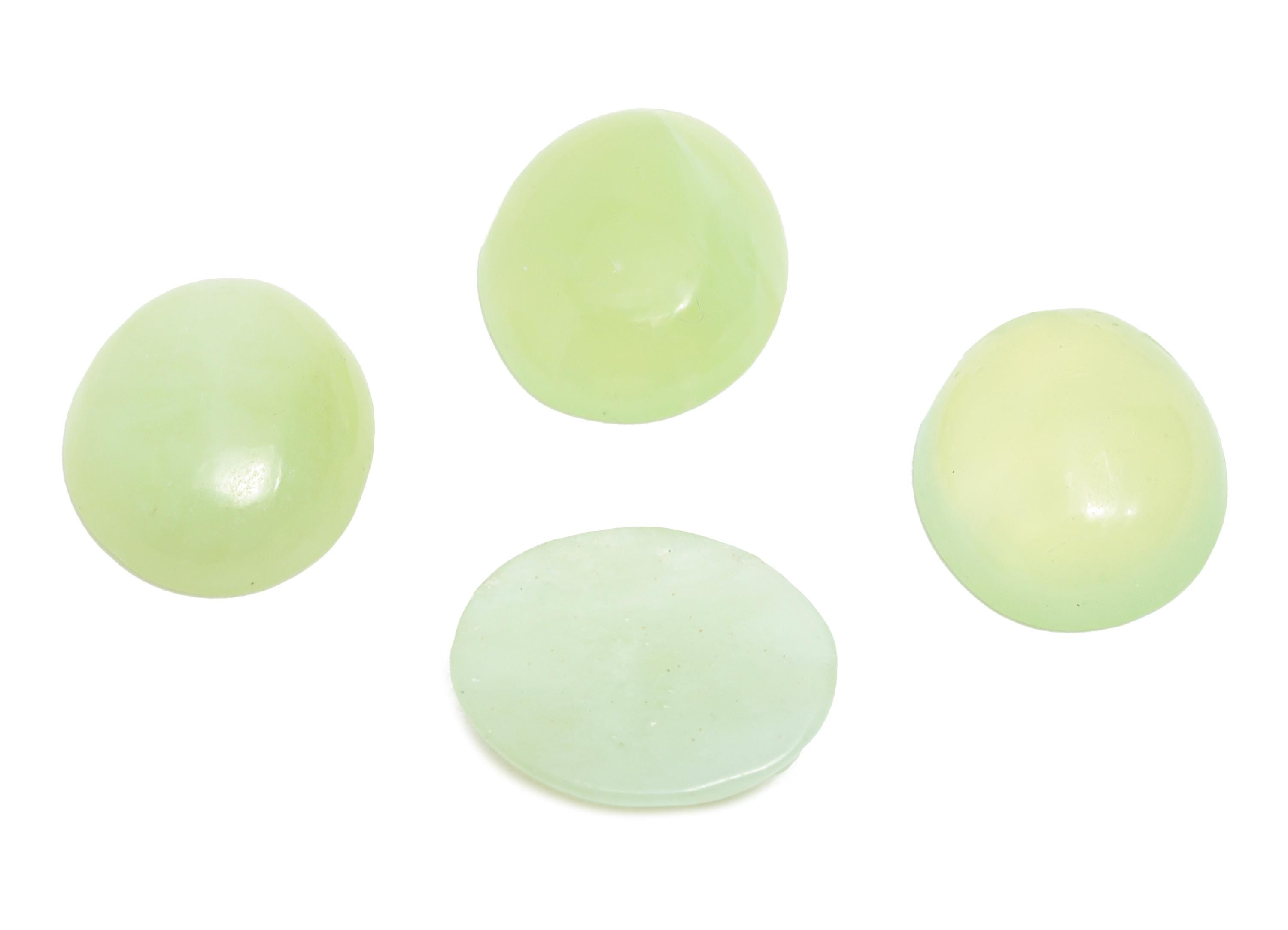 10*12mm Xiuyan Jade Natural Stone - Oval Cabochon for DIY Jewelry Making - Setting Stone for Ring or Pendant - Decorative Gemstone - NS2902 - DOMEDBAZAAR