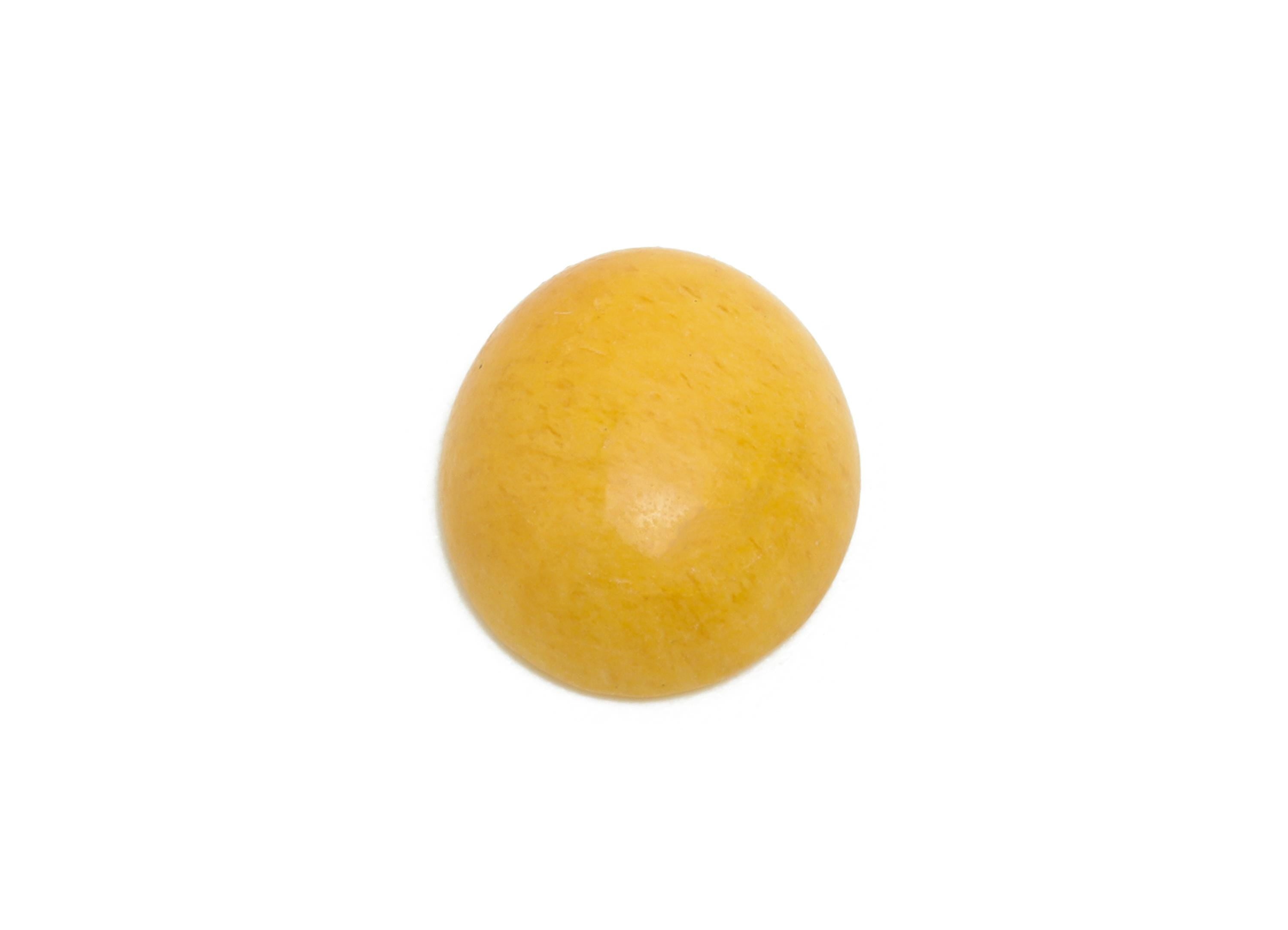 10*12mm Yellow Jade Natural Stone - Oval Cabochon for Bezel Setting - Setting Stone for Ring or Pendant - DIY Craft Gemstone Making - NS2911 - DOMEDBAZAAR