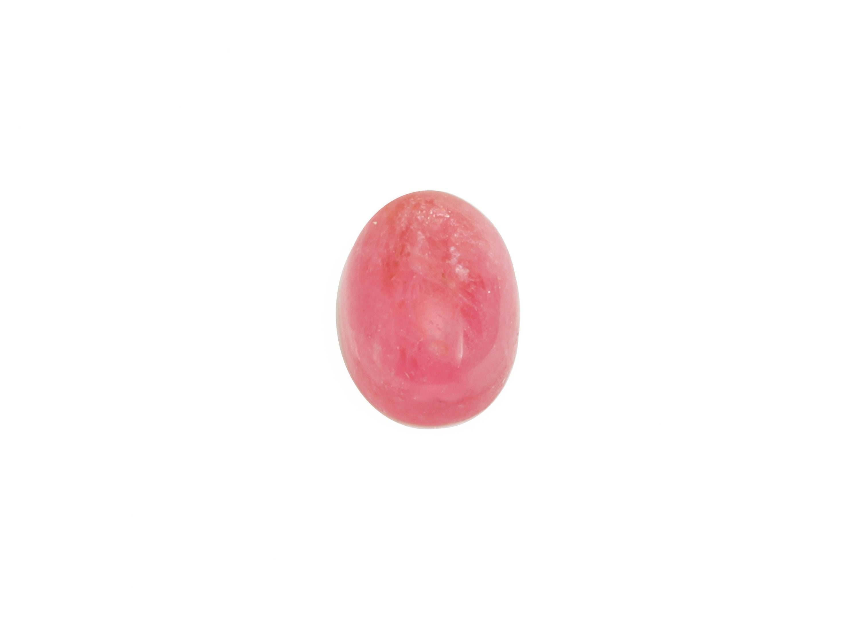 5*7mm Cabochon Oval Rhodanite Stone - Pink Brasil Rose For Crafts - Pink Stone For Bezel Setting - Rhodanite Stone For Jewelry Making-NS2715 - DOMEDBAZAAR