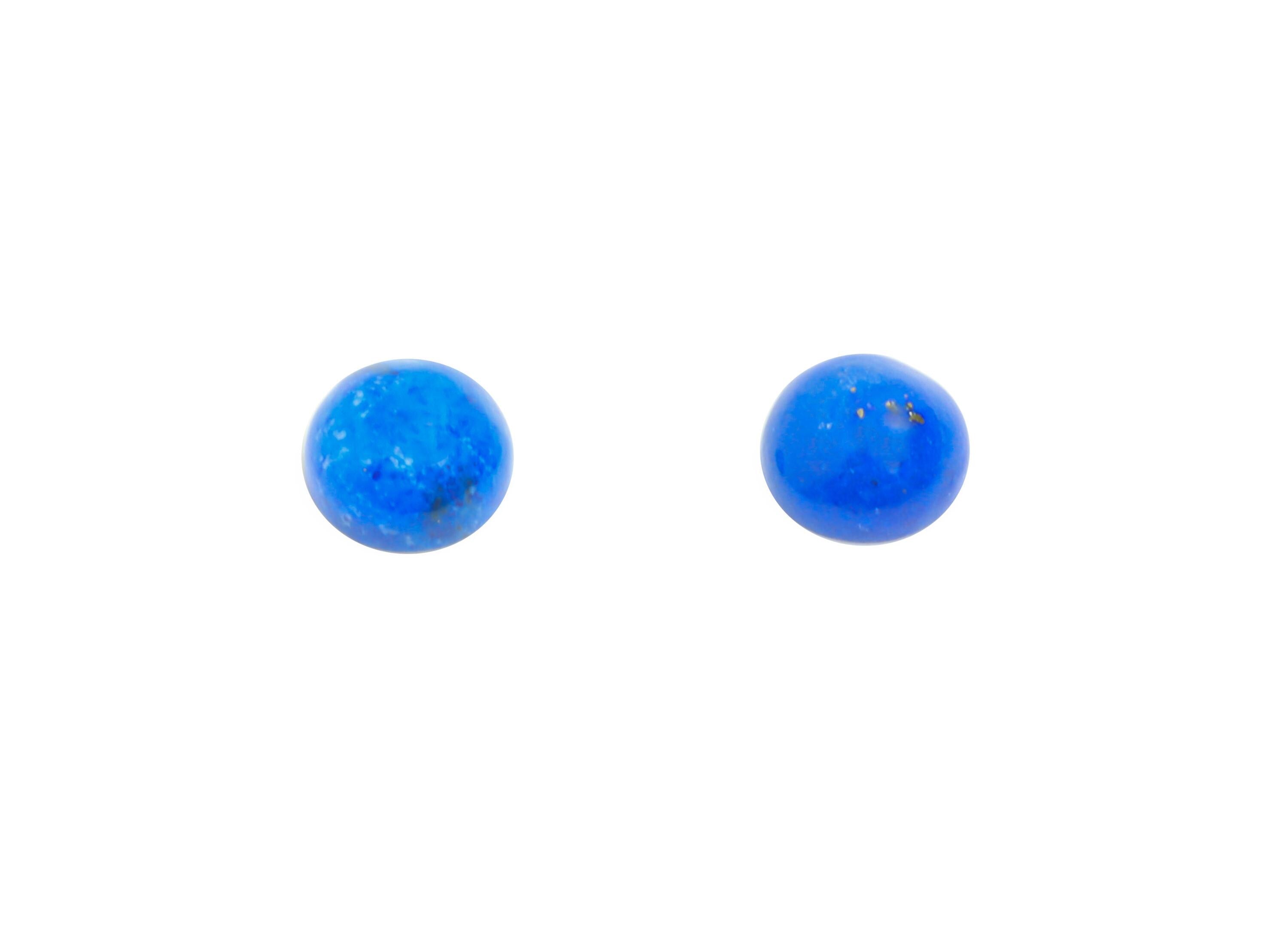 4mm Cabochon Round Deep Blue Lapis Stone - High-Quality Lapis Lazuli For DIY Jewelry - Polished Healing Stone For Jewelry Setting - NS2717 - DOMEDBAZAAR