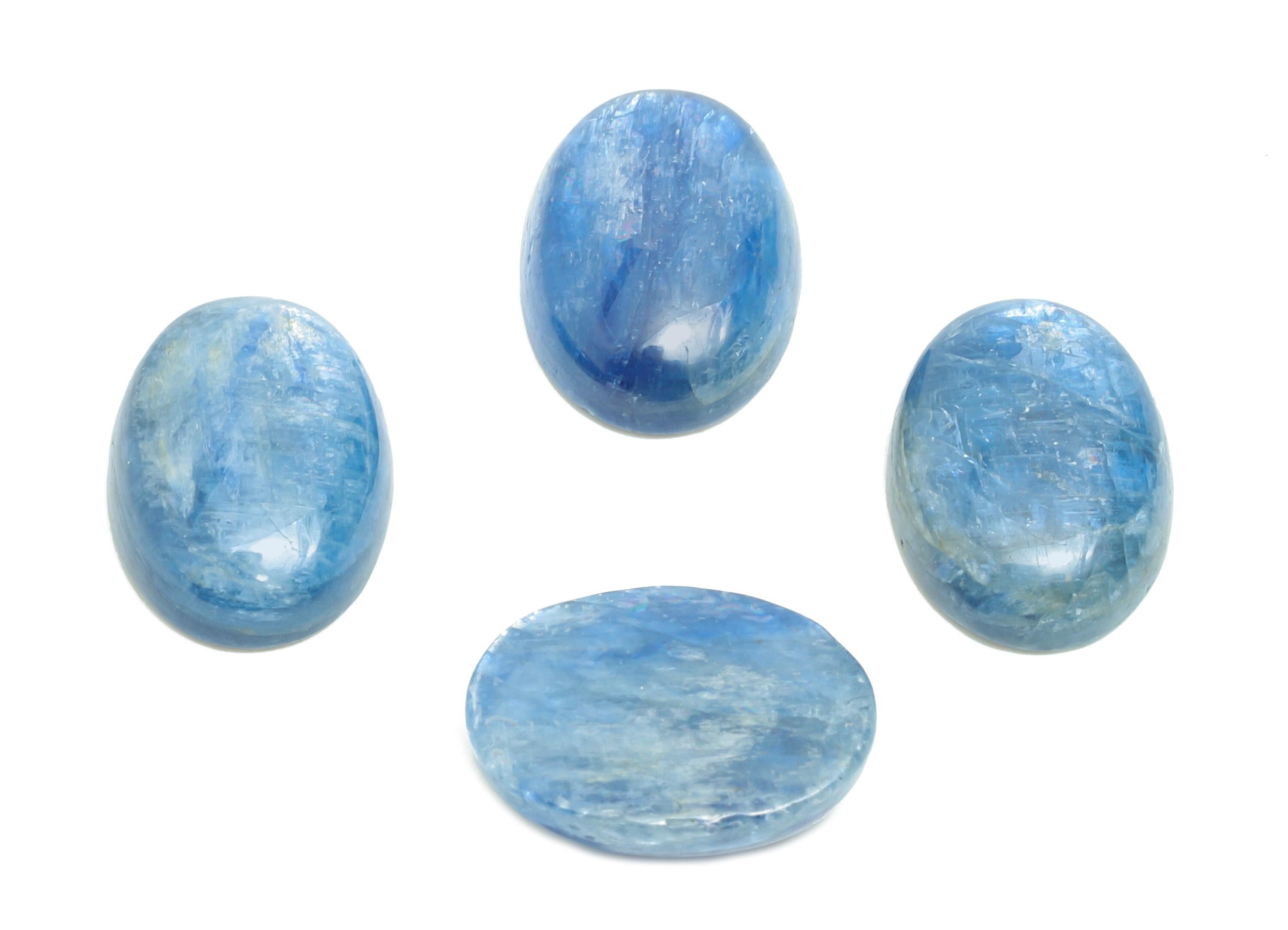 10*14mm Cabochon Oval Kyanite - Kyanite For Jewelry Making - High-Quality Kyanite Cabochon For Bezel Setting - Kyanite For Setting - NS2736 - DOMEDBAZAAR