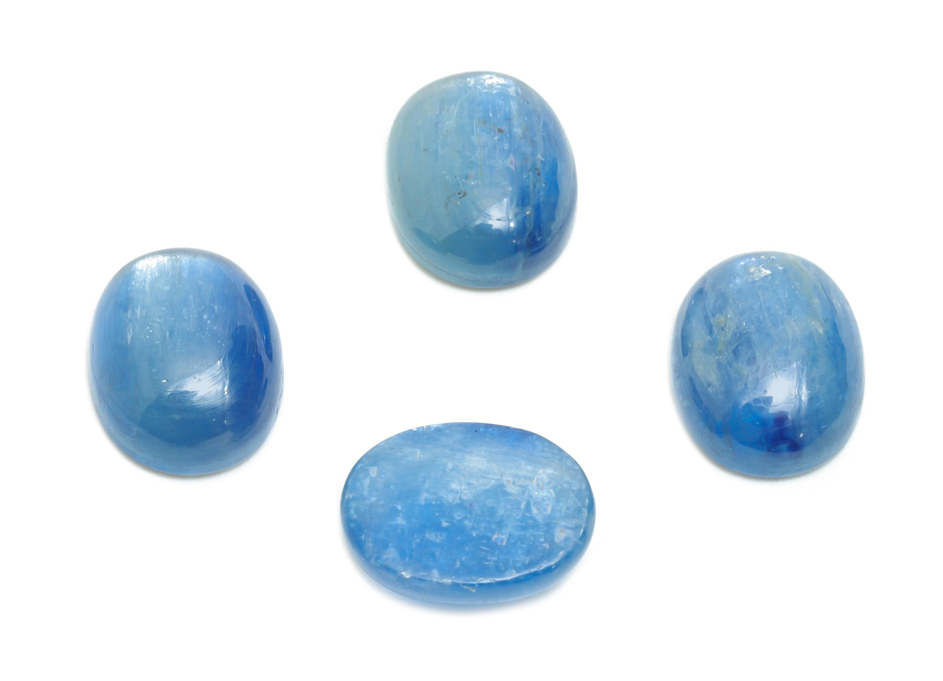 7*9mm Cabochon Oval Kyanite - Kyanite For Jewelry Making - High-Quality Kyanite Cabochon For Bezel Setting - Kyanite For Setting - NS2738 - DOMEDBAZAAR