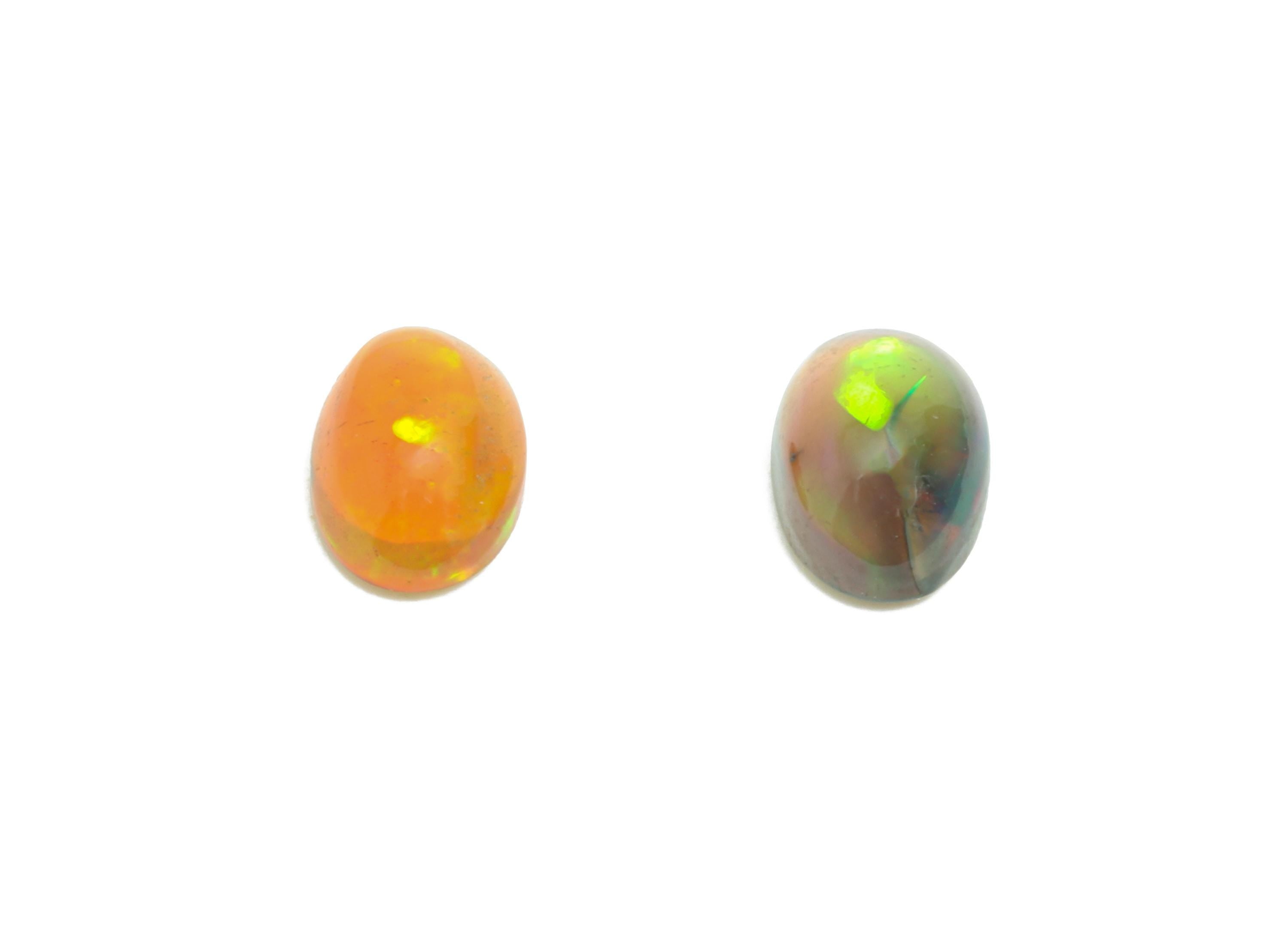 4*6mm Cabochon Oval Ethiopian Opal - Opal Cabochon For Jewelry - Polished Ethiopian Opal For Setting - Ethiopian Opal Jewelry Making -NS2698 - DOMEDBAZAAR