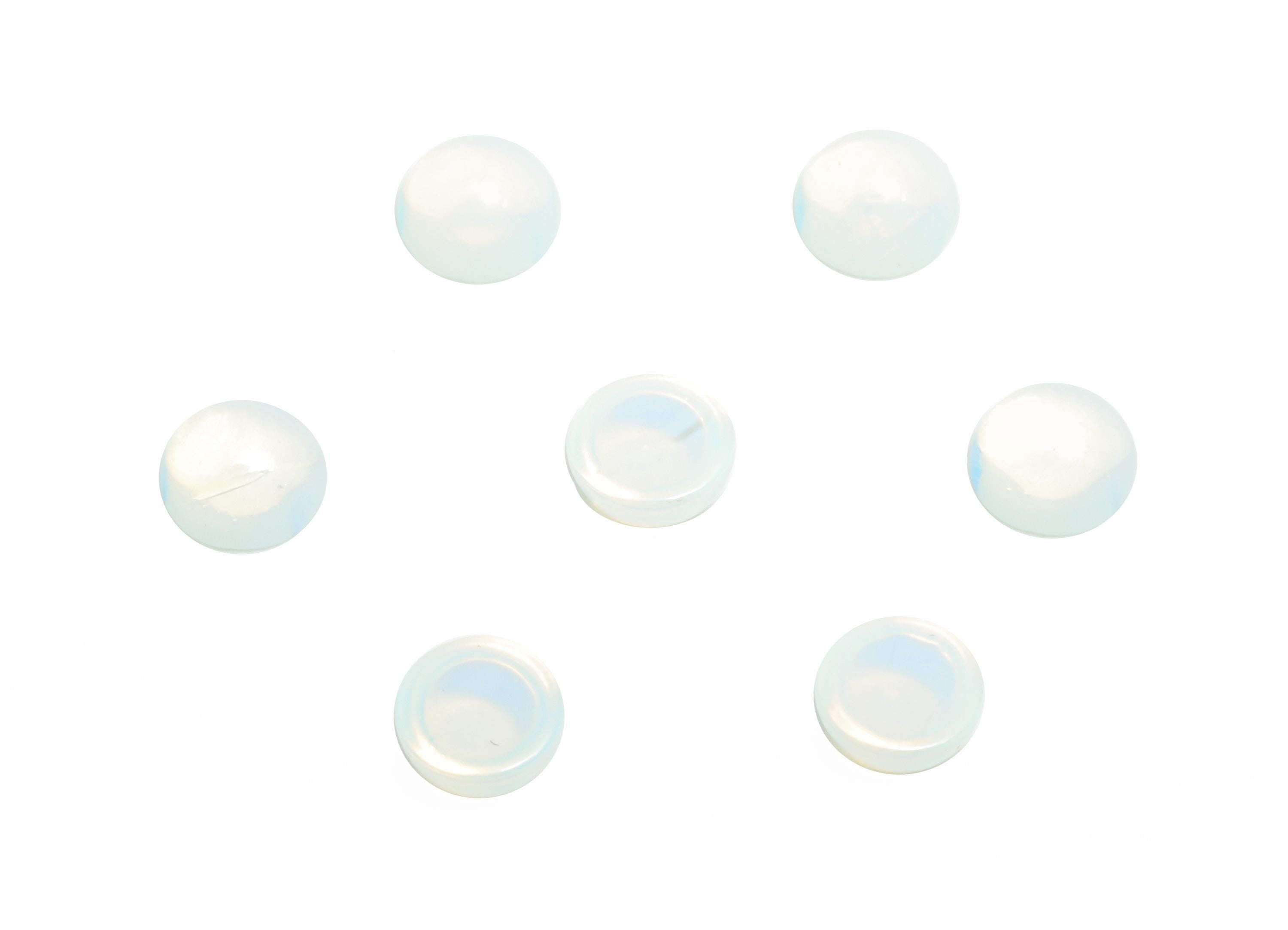 4mm Opalite Natural Stone Cabochon - Round Bezel Setting Stone for Pendant Jewelry - Polished Cabochon for Rings - Healing Gemstone - NS2950 - DOMEDBAZAAR