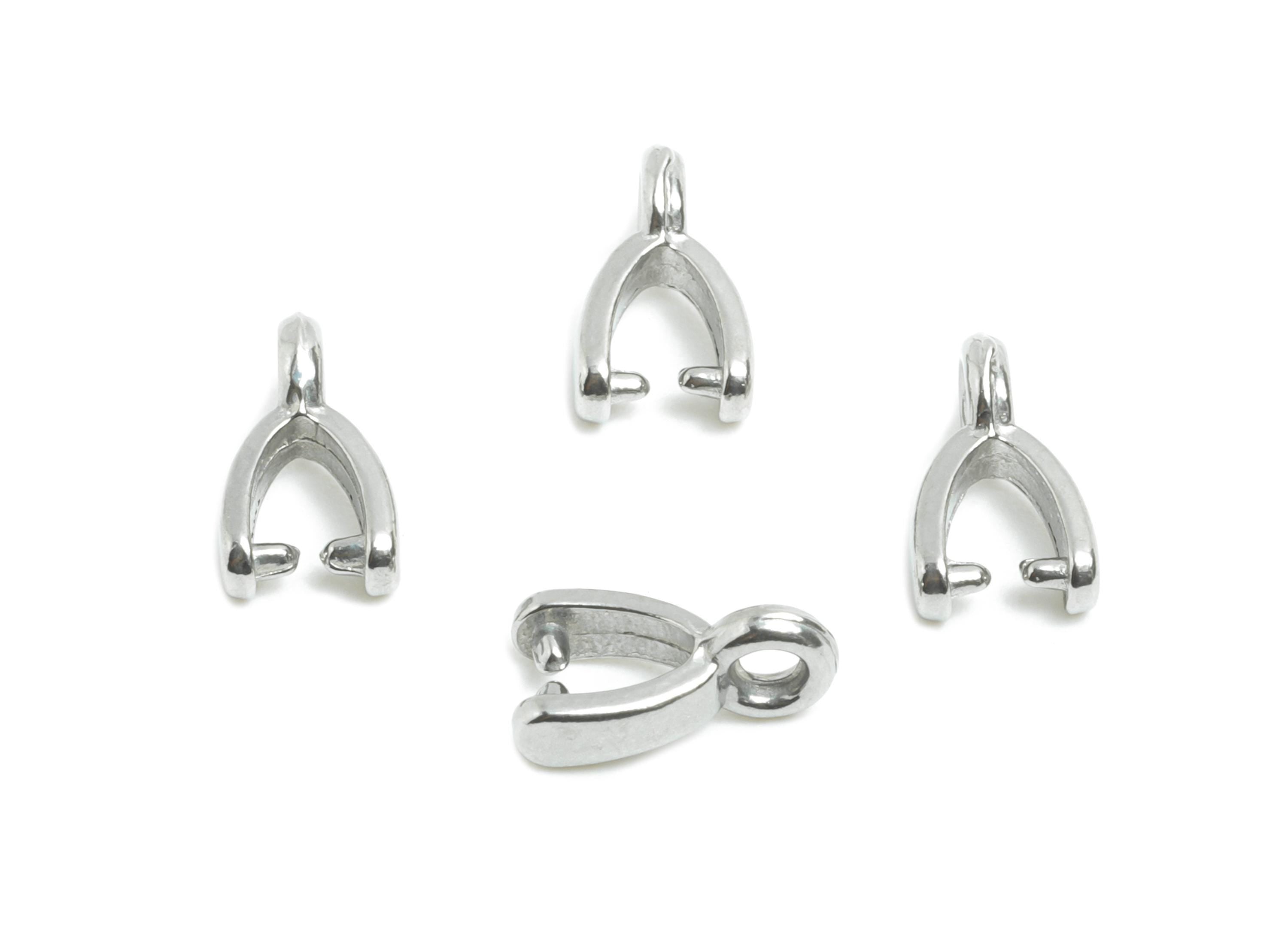 Steel Necklace Connection Buckle - Buckle Clasps - Universal Necklace Pendant Buckle - Steel Melon Seed for Necklace - 8x5x2mm - SS2258 - DOMEDBAZAAR