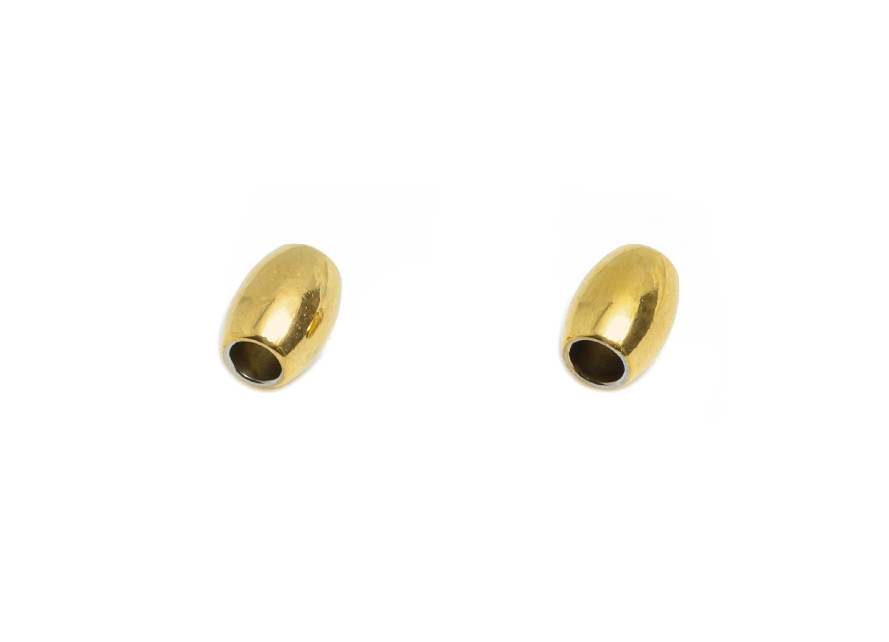 1.5mm Stainless Steel Tube Bead - Steel Small Spacer Bead - Tiny Metal Barrel Beads for Jewelry Making - 18k Vacuum Plating - 3x2x2mm-SS2364 - DOMEDBAZAAR