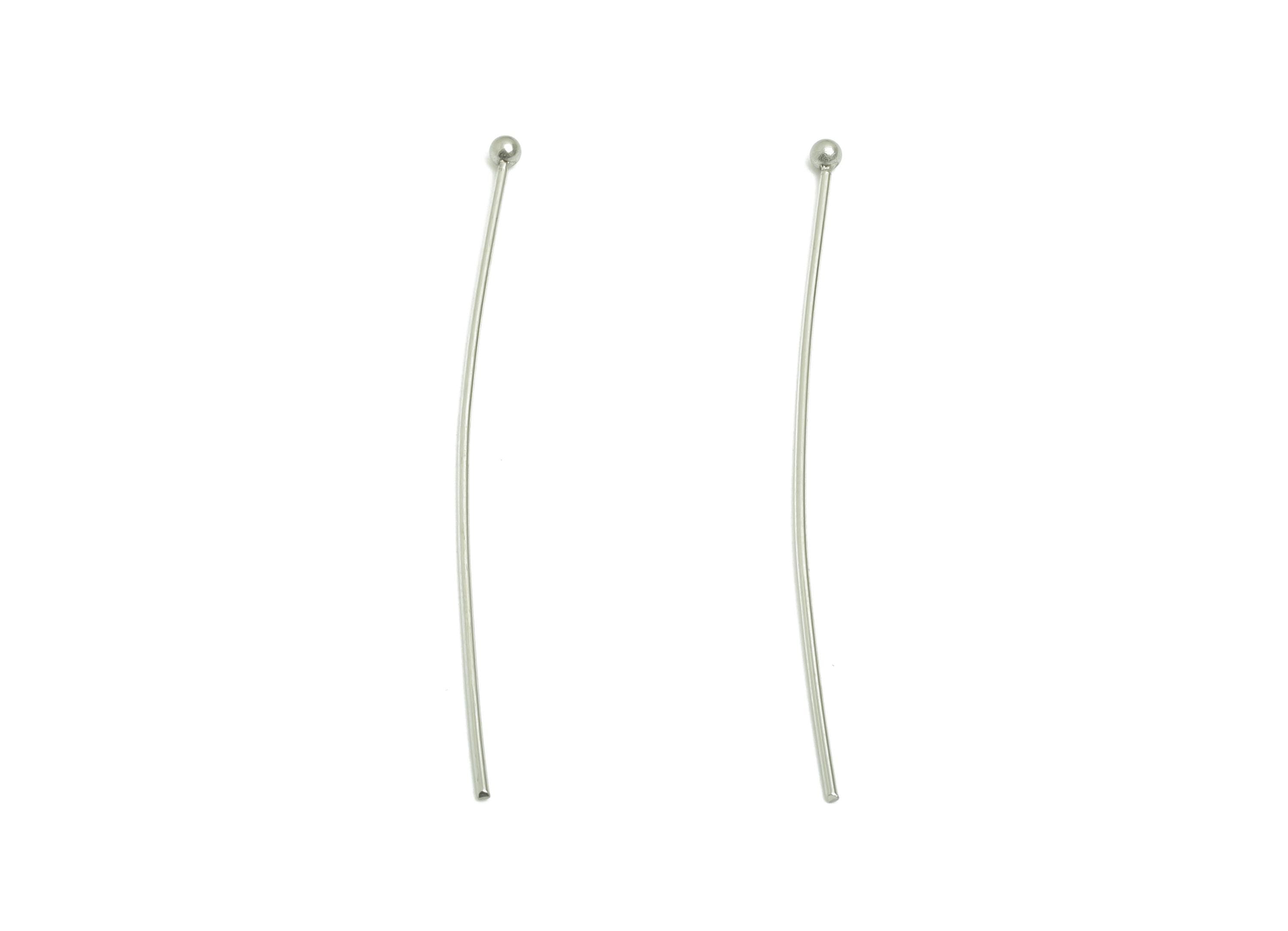 0.7*45mm Steel Ball Head Pin - Beading Wire for Jewelry - Ball Head Pins for Jewelry Making - Crafting Headpins for Beaded Jewelry-SS2132-45 - DOMEDBAZAAR
