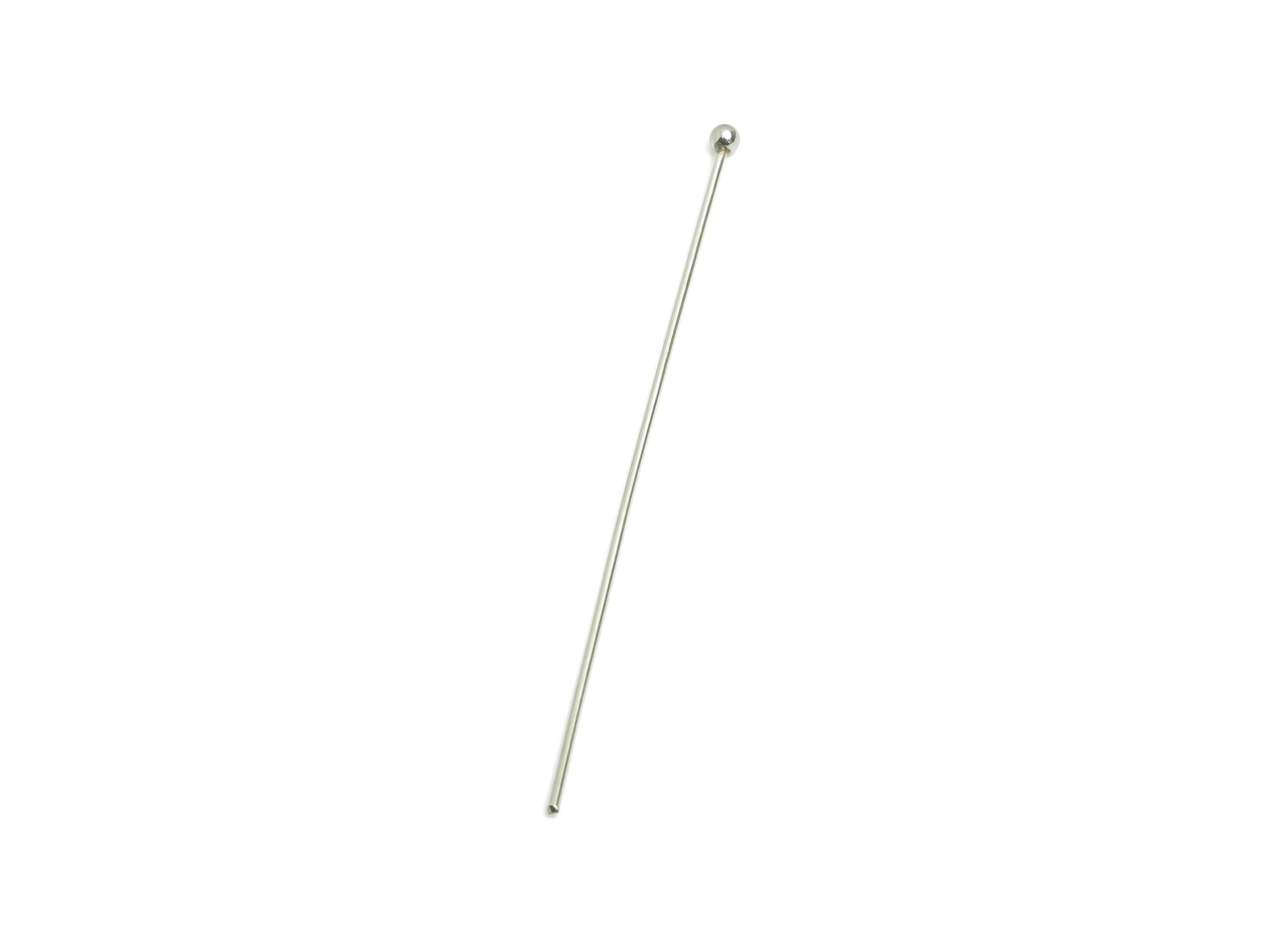 0.7*50mm Steel Ball Head Pin - Beading Wire for Jewelry - Ball Head Pins for Jewelry Making - Crafting Headpins for Beaded Jewelry-SS2132-50 - DOMEDBAZAAR