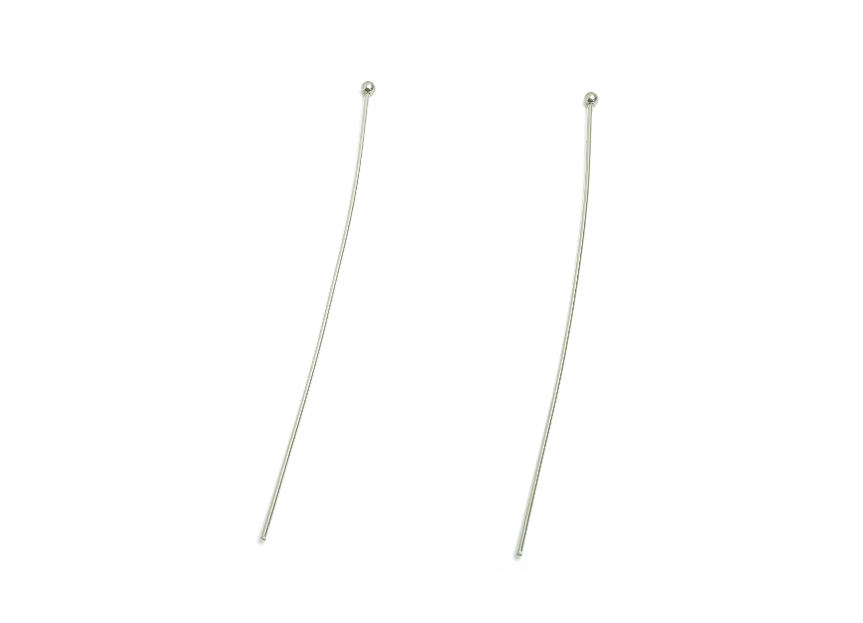 0.7*70mm Steel Ball Head Pin - Beading Wire for Jewelry - Ball Head Pins for Jewelry Making - Crafting Headpins for Beaded Jewelry-SS2132-70 - DOMEDBAZAAR