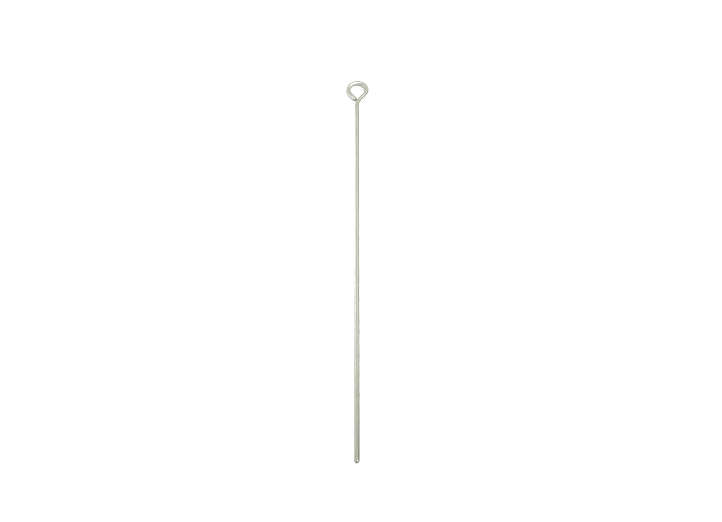 0.7*70mm Steel Eye Pin - Beading Eye Pins for Jewelry - Bulk Eye Pins for Beading Jewelry - Crafting Headpins for Beaded Jewelry - SS2131-70 - DOMEDBAZAAR