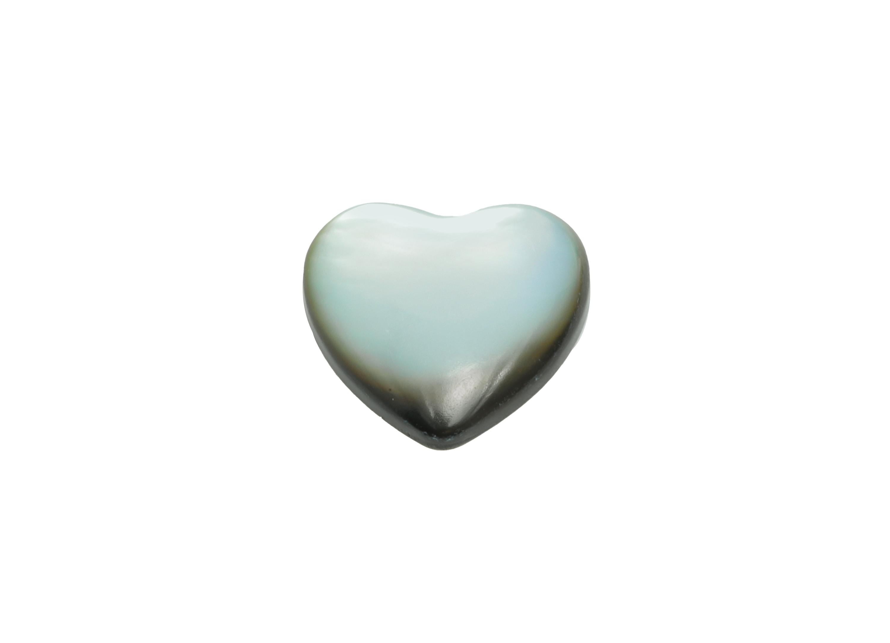 10*10mm Heart Natural Black Shells Cabochon - Cabochon DIY Gemstone Setting - Cabochon for Rings or Pendants - Jewelry Cabochon - NS3078