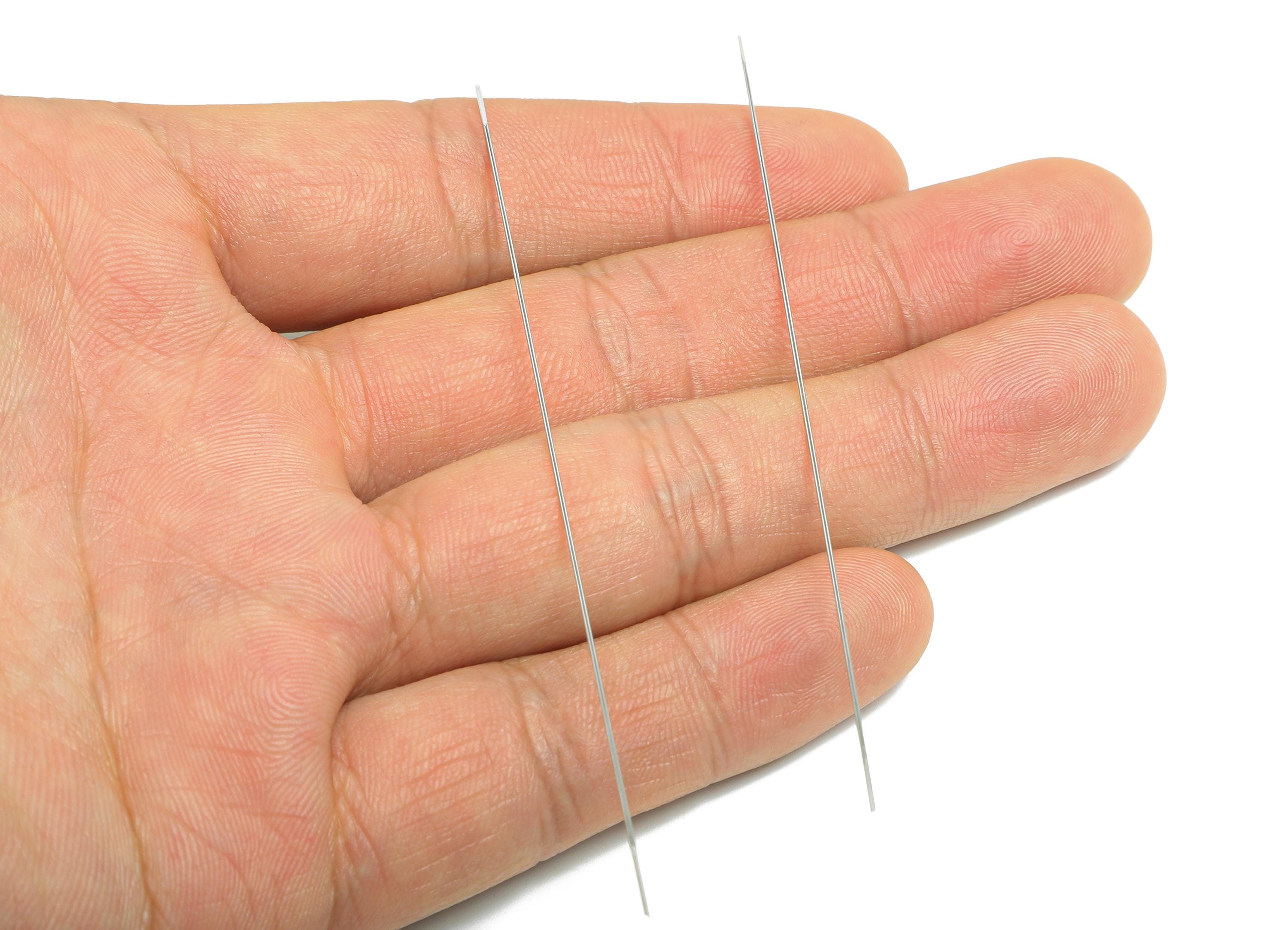 8.9cm Long Beading Needle - Steel Sewing Needle - Straight Stick Needle - Beading Pin for Jewelry - DIY Making for Beaded Jewelry - SS2140 - DOMEDBAZAAR