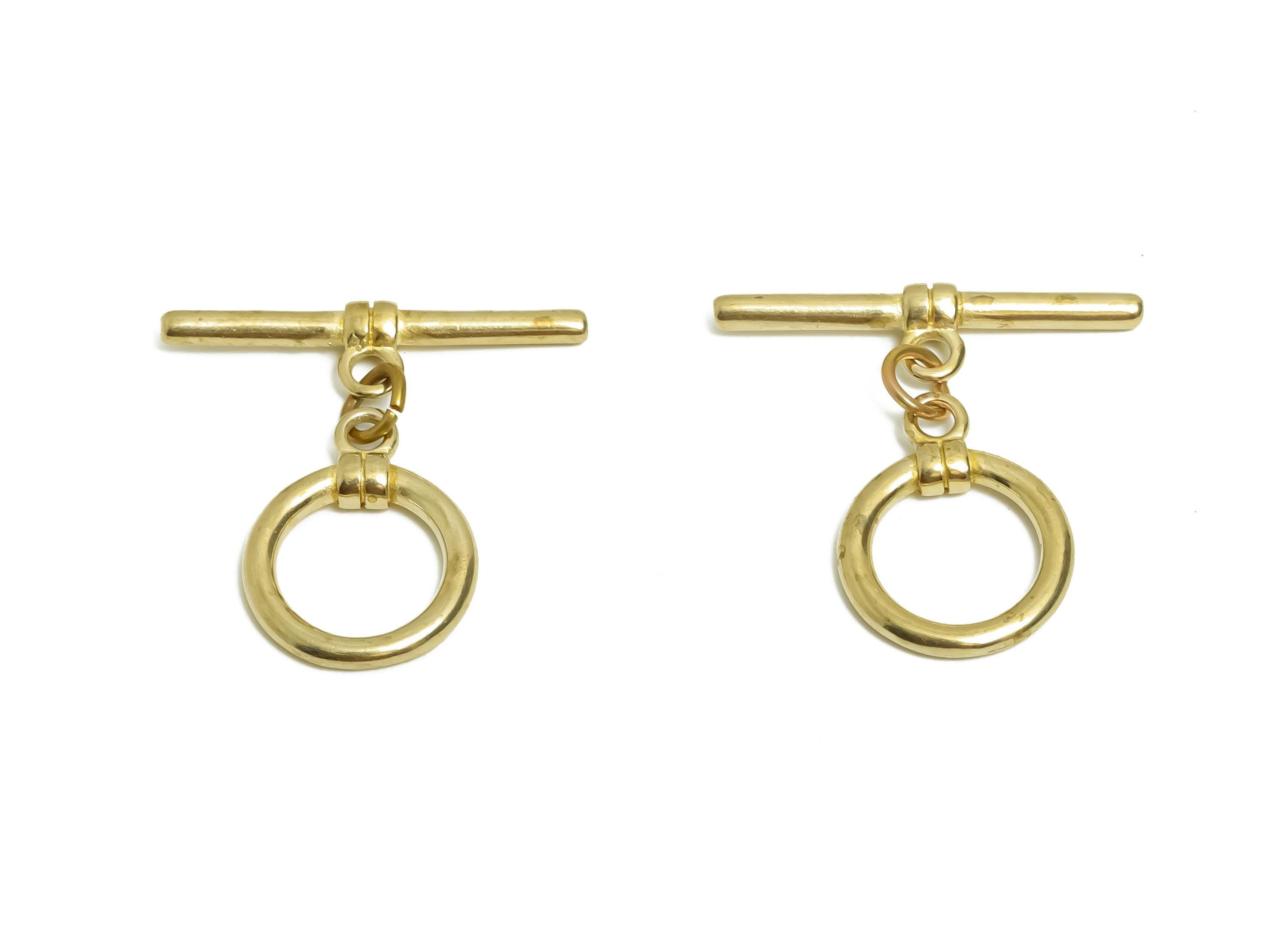 Brass Bracelet Toggle Clasp - Raw Brass Necklace Toggle Clasp - Round Toggle Clasp for DIY Making - Jewelry Finding - 26x25.8x2mm - PP11385 - DOMEDBAZAAR