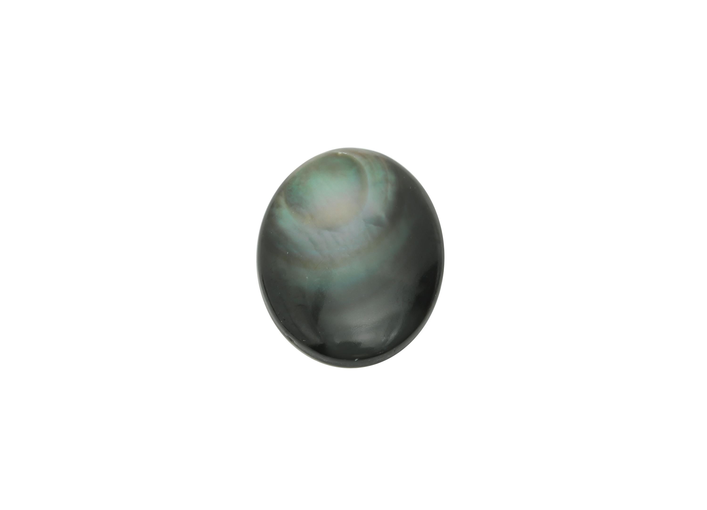 10*14mm Natural Black Shells Cabochon - Oval Cabochon DIY Gemstone Setting - Cabochon for Rings or Pendants - Healing Gemstone - NS3068