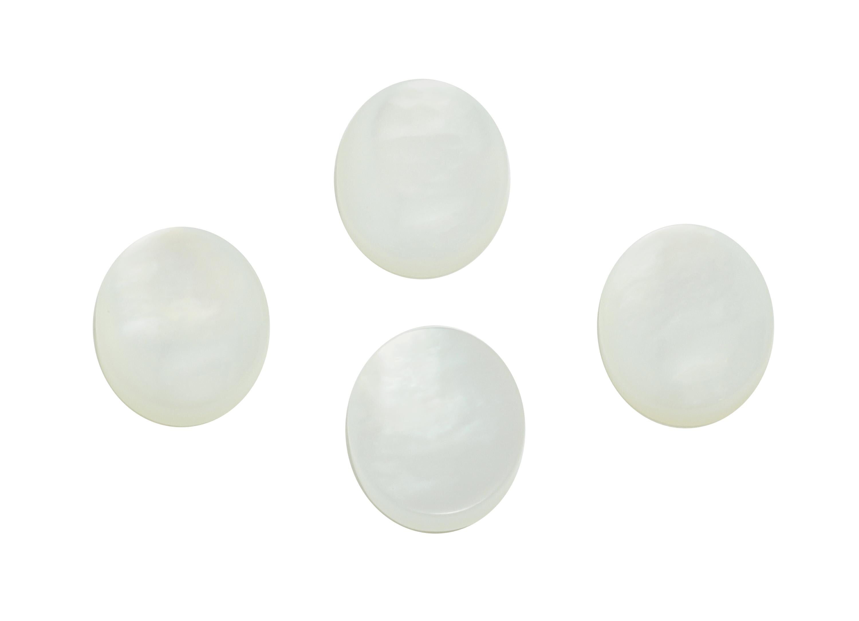 6*8mm Oval Natural White Shells Cabochon - Cabochon DIY Gemstone Setting - Cabochon for Rings or Pendants - Jewelry Shell Cabochon - NS3061