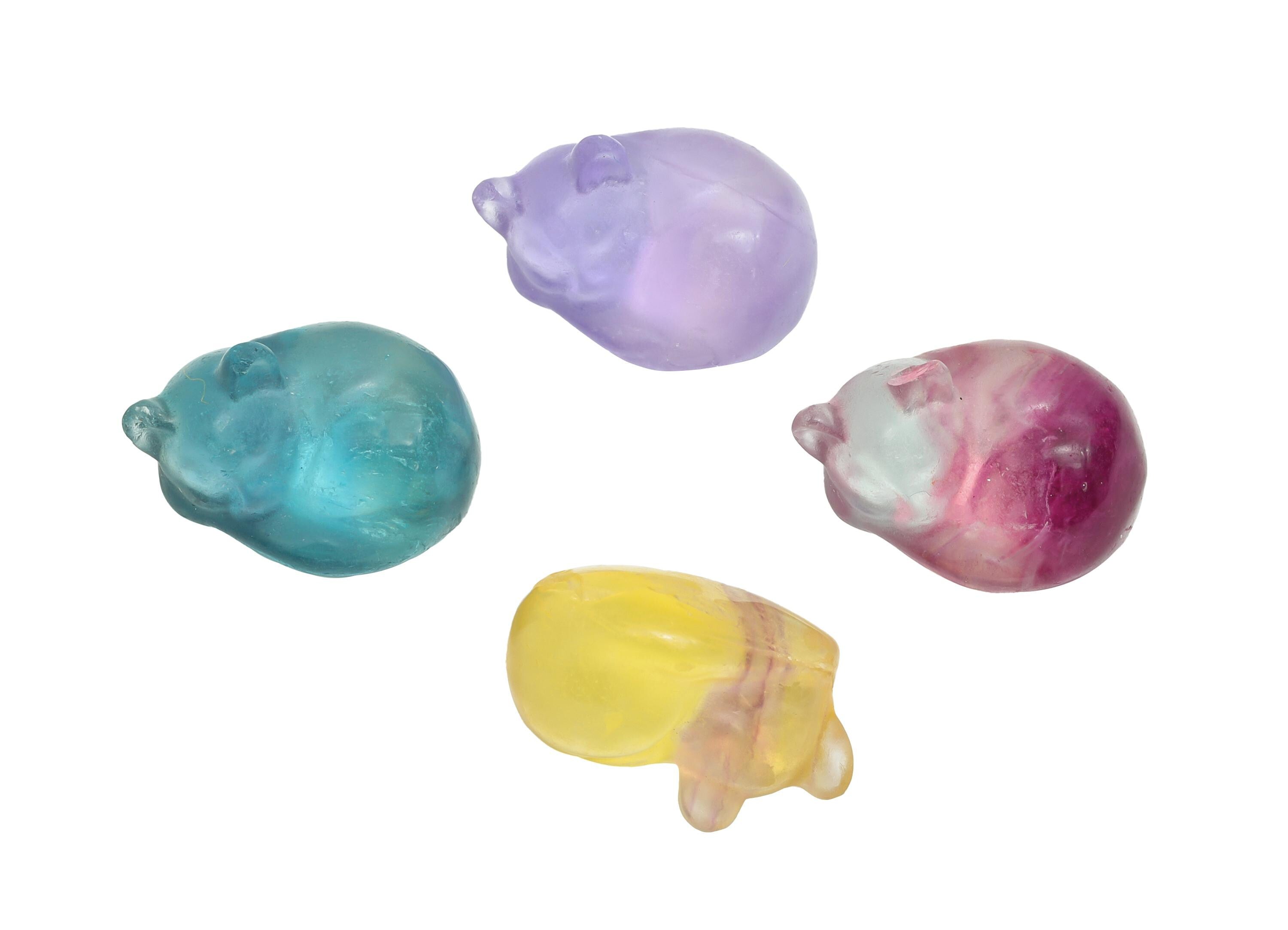 Carved Fluorite Fox Charm - Natural Fluorite Crystal - Handmade Carved Fox Gemstone - Craft Making - Healing Crystal - 16.5x12x10mm - NS3094 - DOMEDBAZAAR