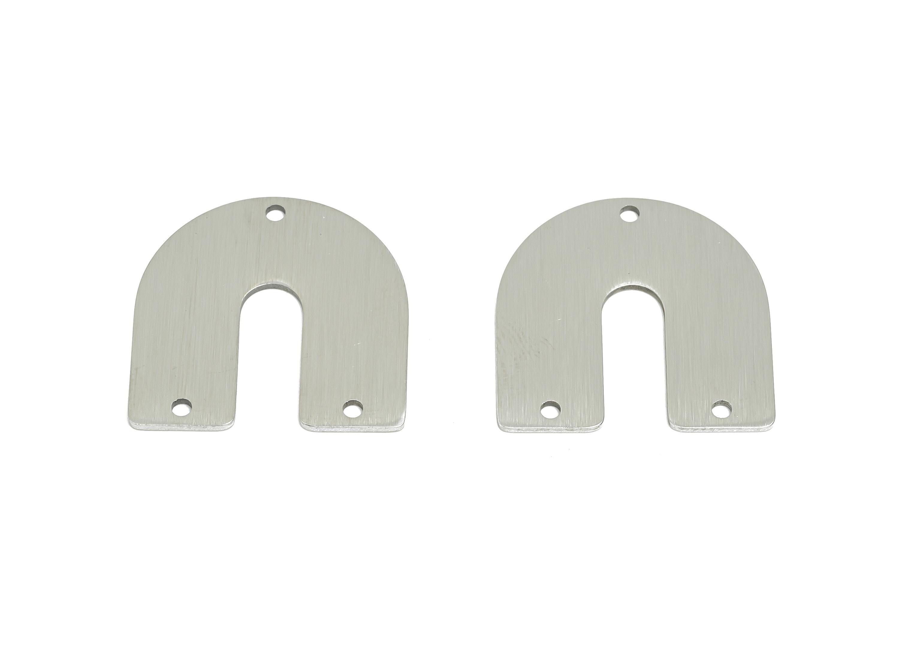 Steel Horseshoe Connector - Steel Geometric U Shape Pendant - Minimalist Arch Pendant - Jewelry Making Supplies - 21x21.19x0.86mm - SS2766 - DOMEDBAZAAR