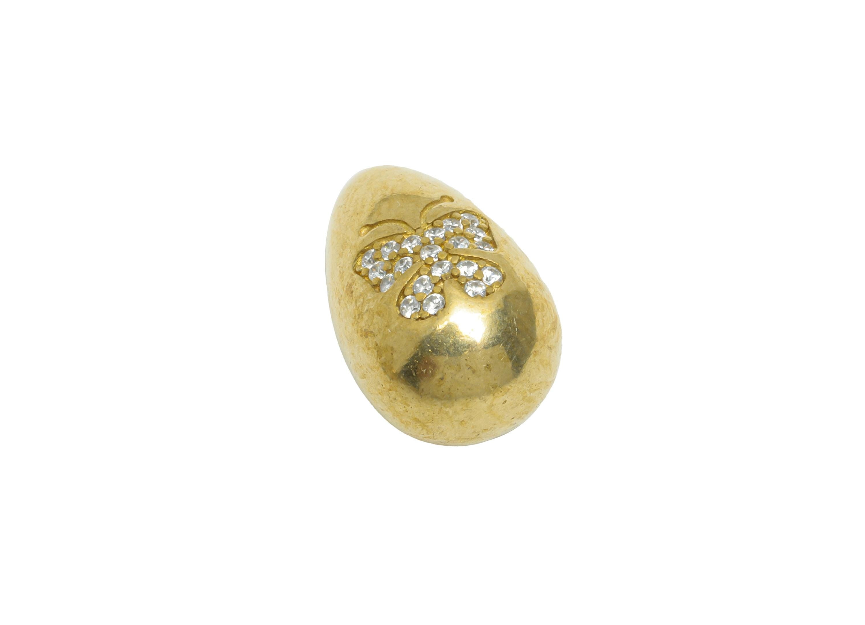 Brass CZ Butterfly Pendant - Brass Teardrop Charm For Necklace - Cubic Zircon Modern Jewelry - Geometry Pendant - 15x9x9mm - PP11462 - DOMEDBAZAAR