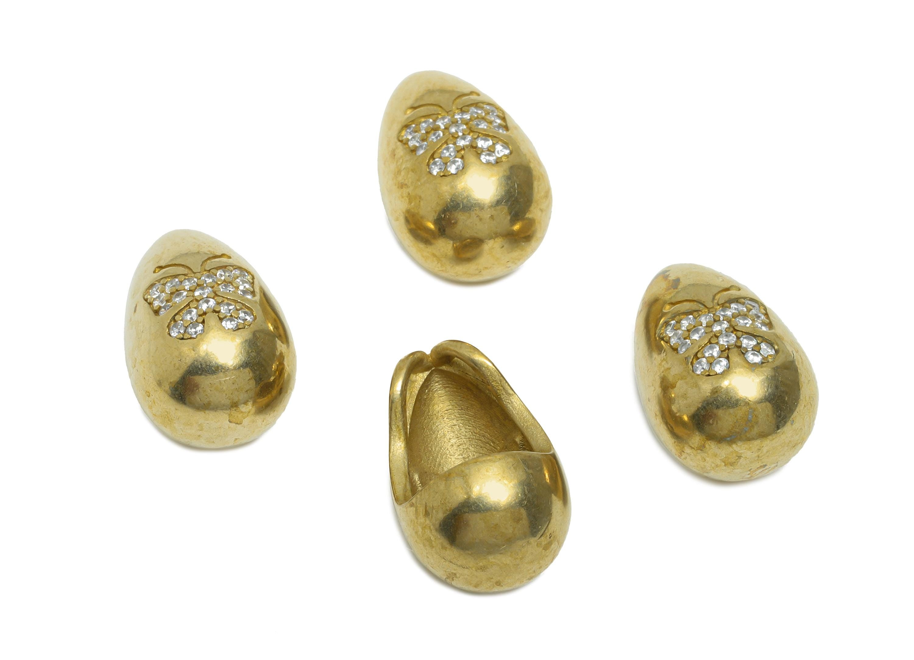 Brass CZ Butterfly Pendant - Brass Teardrop Charm For Necklace - Cubic Zircon Modern Jewelry - Geometry Pendant - 15x9x9mm - PP11462 - DOMEDBAZAAR