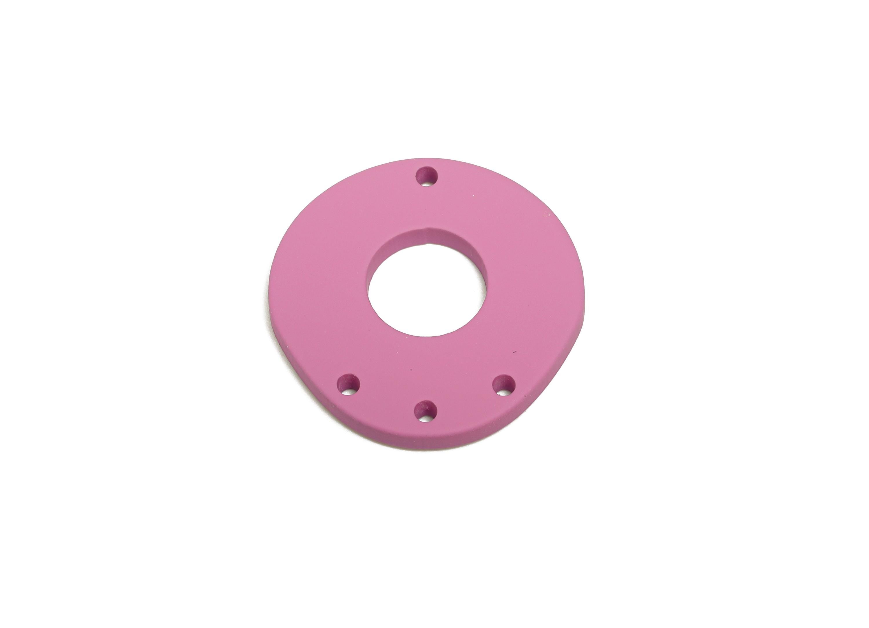 Acrylic Purple Connector - Matte Spacer Charm - Multi-hole Jewelry Finding - Modern Craft Base - Color Code:A1060 - 26x26x2mm-AC3675-A1060 - DOMEDBAZAAR