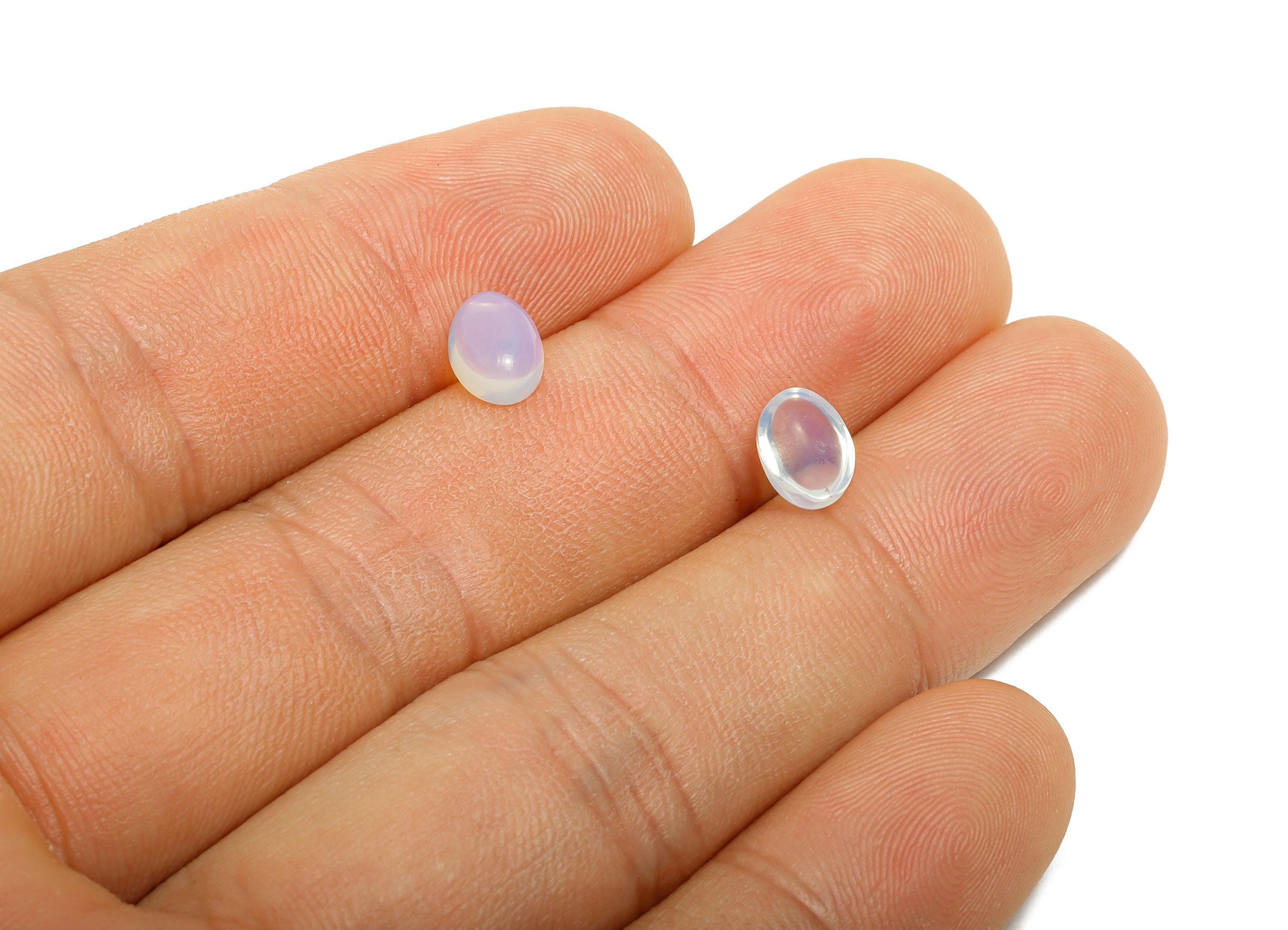 6*8mm Oval Opalite Cabochon - Natural Stone for Craft Ring Making - Gemstone for DIY Bezel Stone Jewelry - Handmade Cabochon Supply - NS3127 - DOMEDBAZAAR