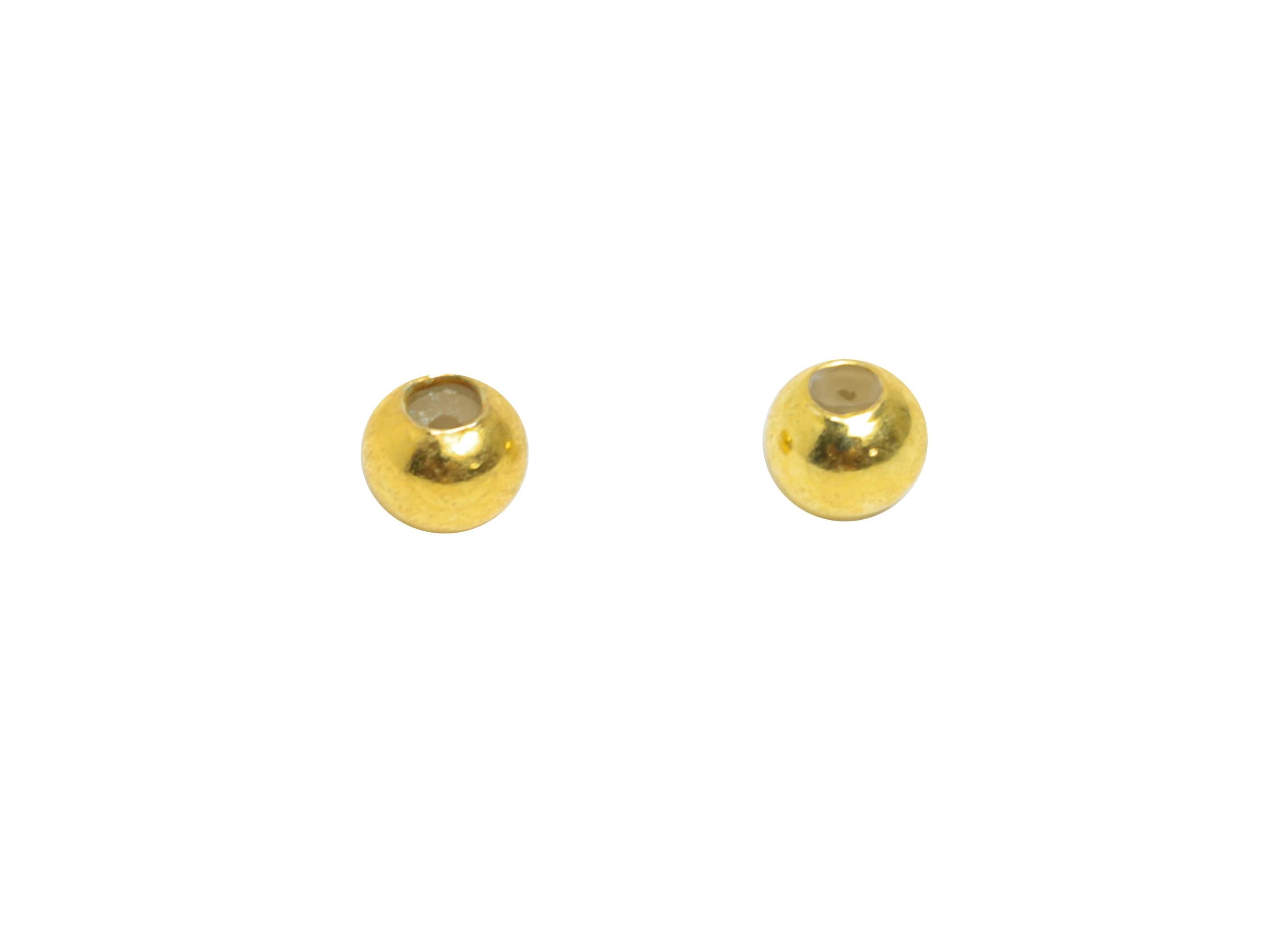 2.5mm Silicone Stopper Bead - Positioning Rubber Stopper Bead - 925 Sterling Silver - Rondelle Spacer Bead - 18K Real Gold Plated - SI1161 - DOMEDBAZAAR