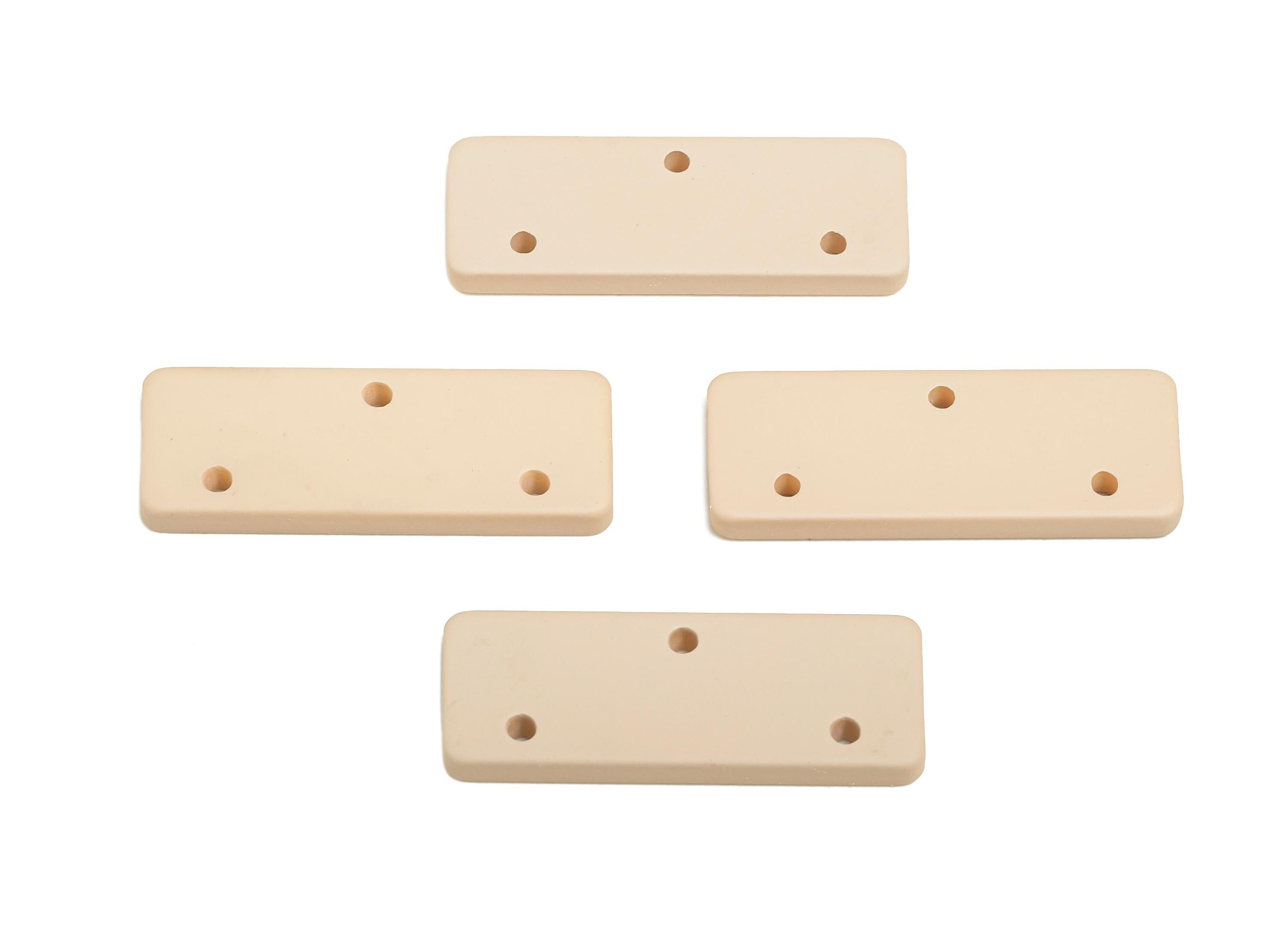 Acrylic Rectangle Earring Connector - Matte Rectangle Charm - 3 Holes Geometric Jewelry - Color Code: A1062 - 29x10x3mm -AC3655-A1062 - DOMEDBAZAAR