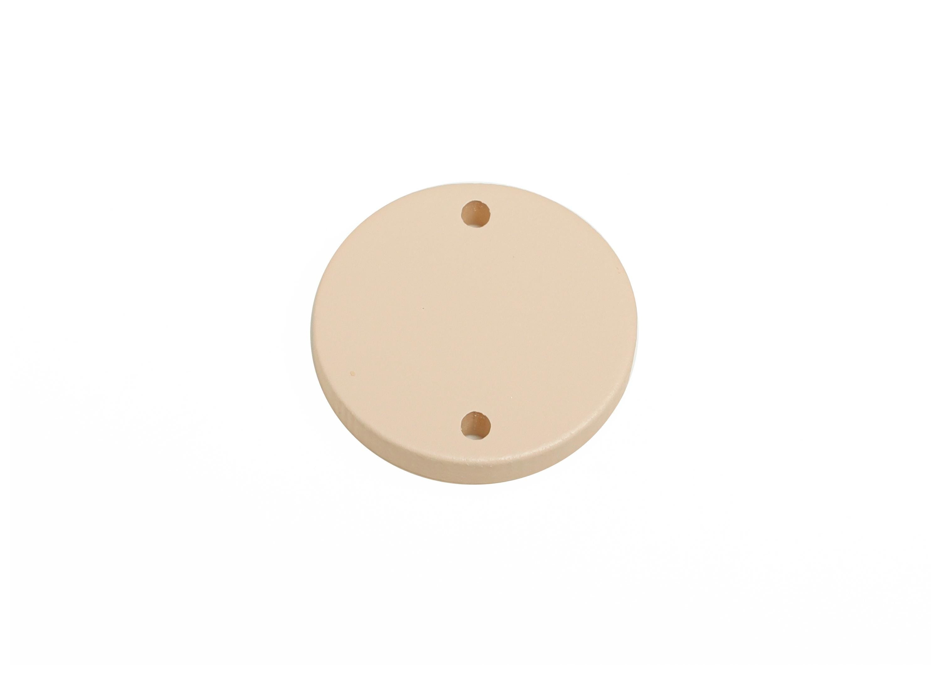 Acrylic Circle Connector - Matte Round Piece - Crafting Jewelry Supply for Earring - Color Code: A1062 - 17.7x17.7x2.8mm - AC3654-A1062 - DOMEDBAZAAR