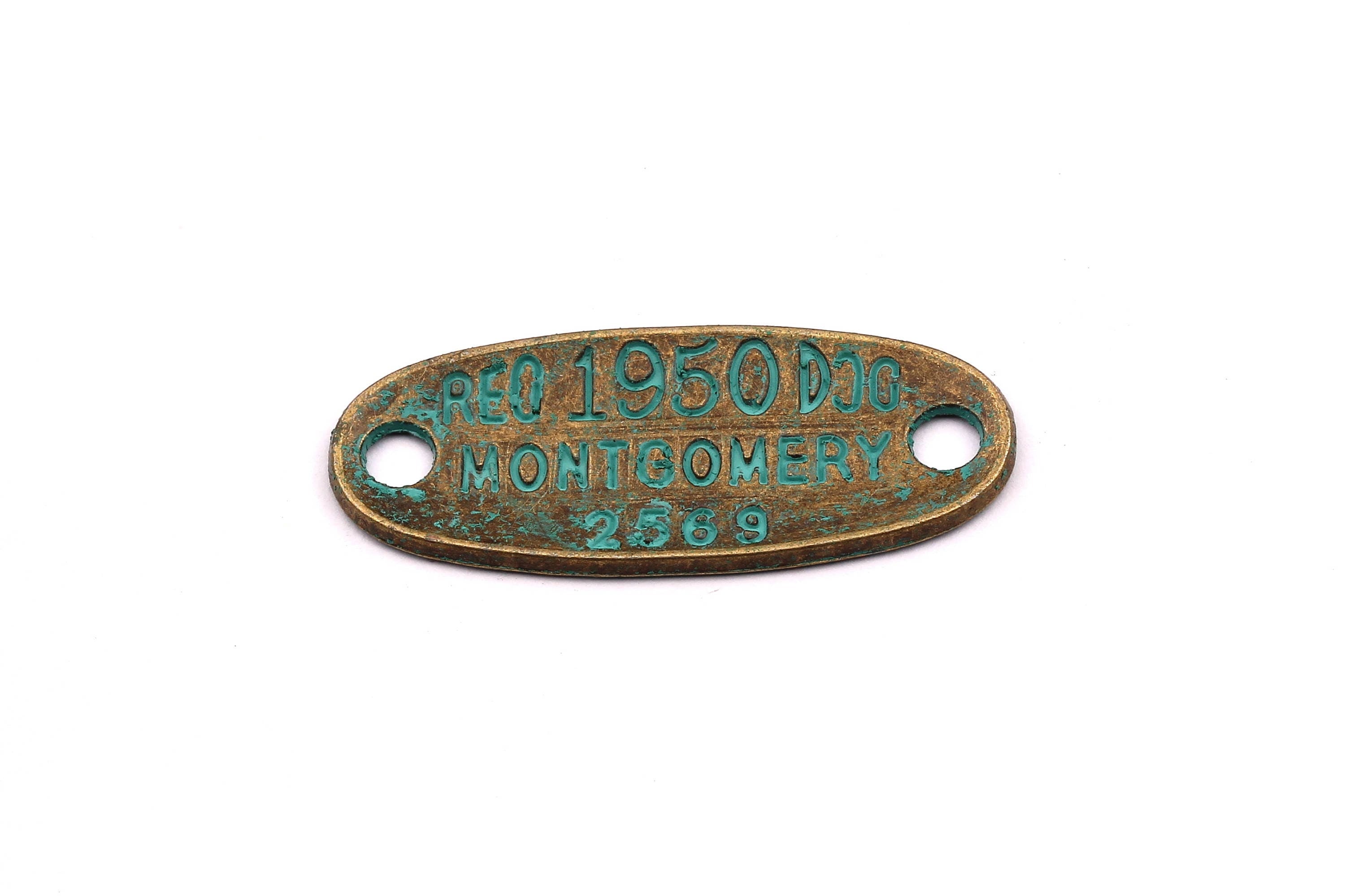 Faux Patina Pendant - Tag Shaped - Alloy Charms - Antique Bronze Tone Necklace - Zinc Alloy Beads - Montgomery Pendant - 33x13x1.5mm ZZ1081 - DOMEDBAZAAR