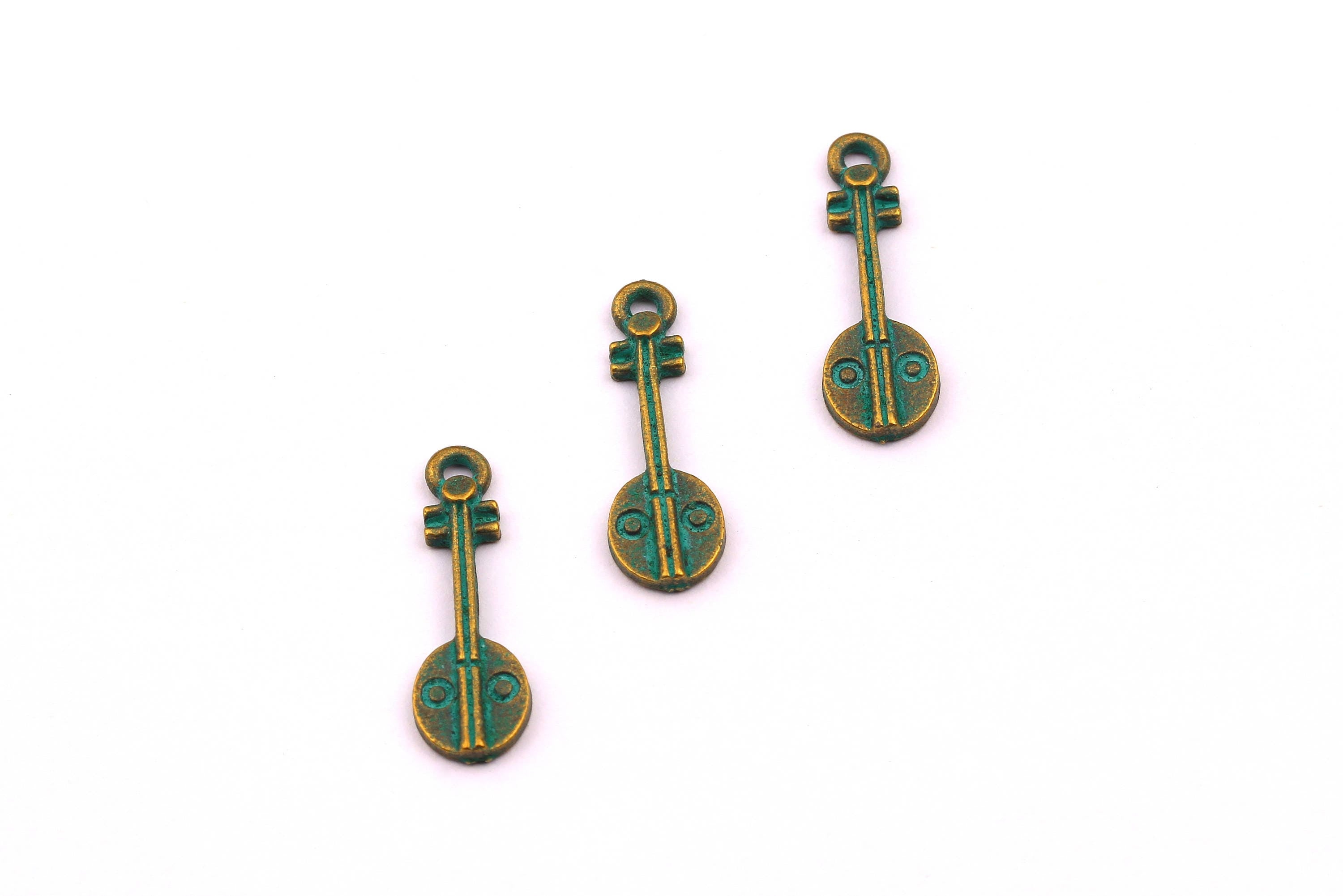 Faux Patina Pendant - Sedge Shaped - Alloy Charms - Antique Bronze Tone Necklace - Zinc Alloy Beads - Jewelry Supplies - 20x7x1.7mm ZZ1039 - DOMEDBAZAAR