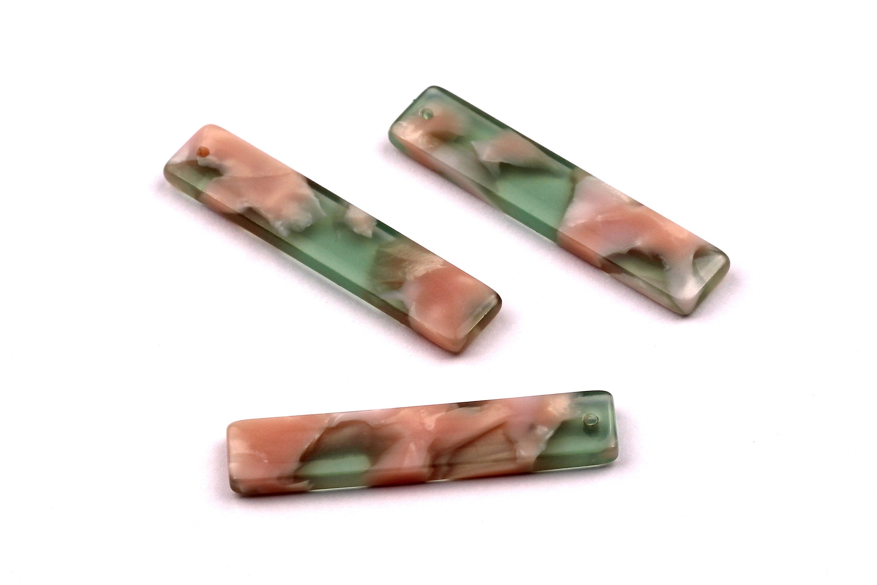 Acetate Stick & Bar Charms - Stick Earrings and Pendant - Earring Findings - Jewelry Supplies - Color Code: A38 - 34x7mm - AC1026A - DOMEDBAZAAR