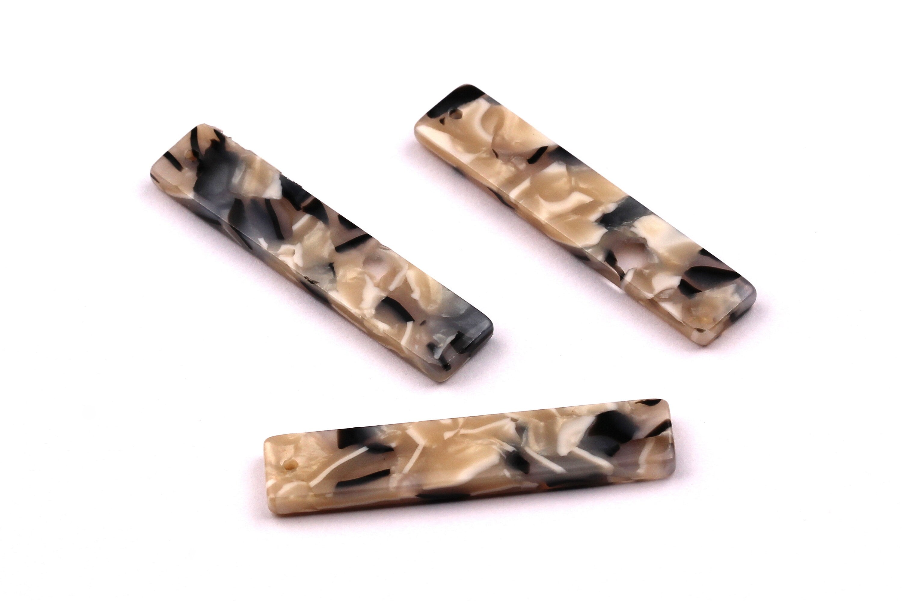 Acetate Stick & Bar Charms - Stick Earrings and Pendant - Earring Findings - Jewelry Supplies - Color Code: A87 - 34x7mm - AC1026C - DOMEDBAZAAR