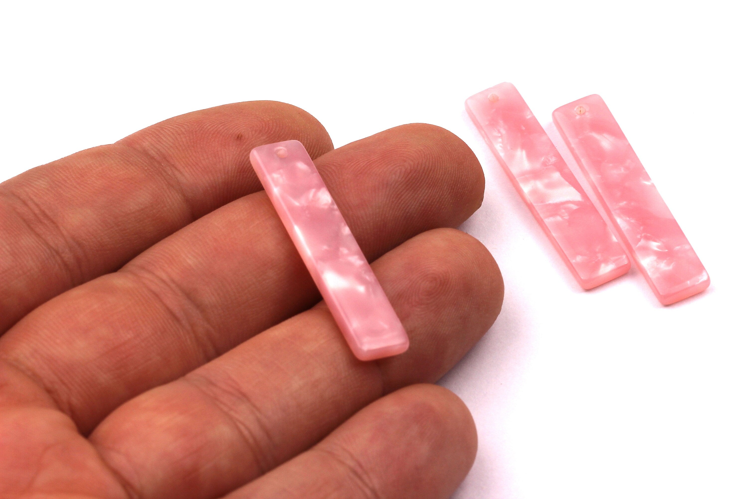 Acetate Stick & Bar Charms - Stick Earrings and Pendant - Earring Findings - Jewelry Supplies - Color Code: A28 - 34x7mm - AC1026D - DOMEDBAZAAR