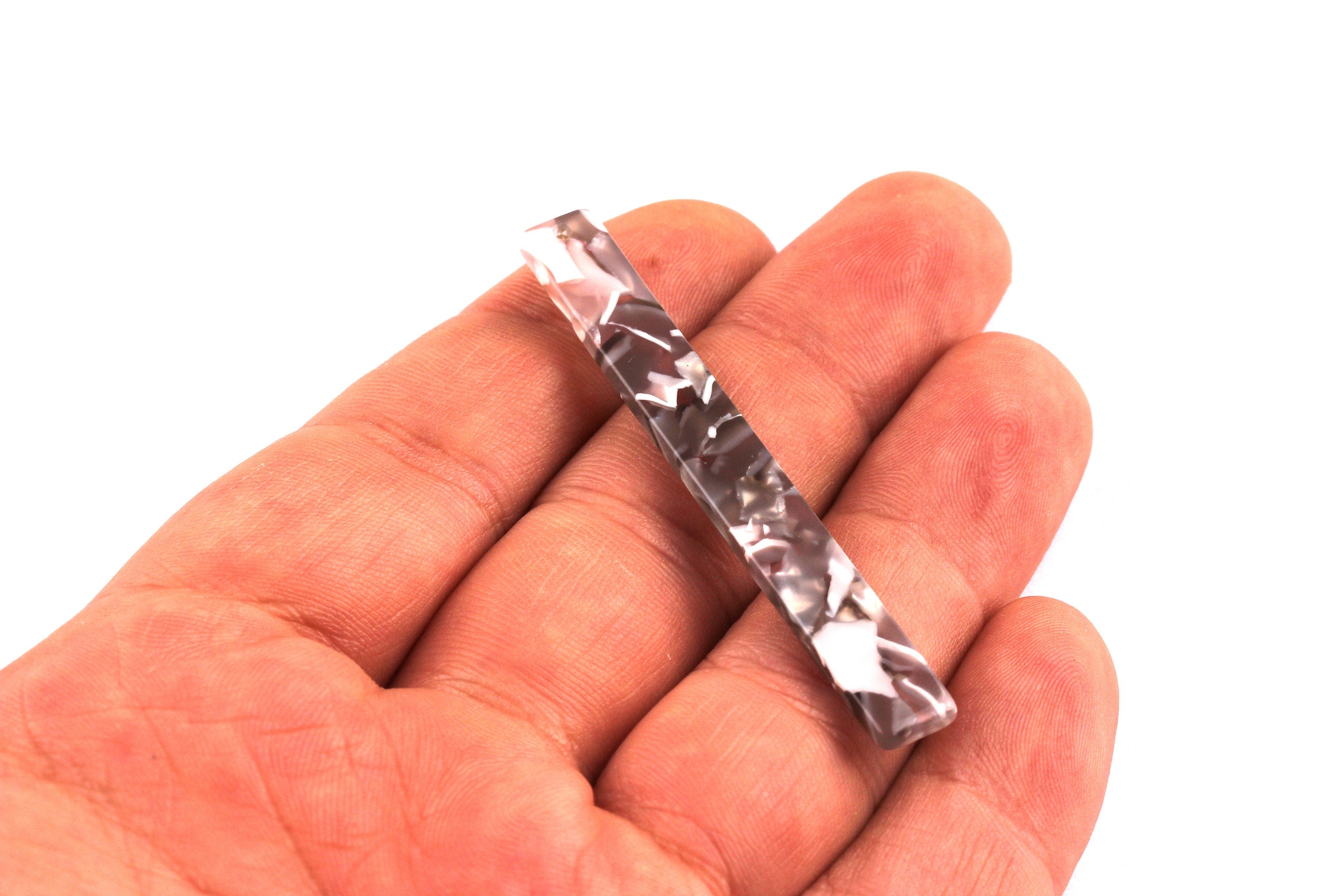 Acetate Stick Charms - Bar Earrings and Pendant - Earring Findings - Jewelry Supplies - Color Code: A20 - 59x7x2.5mm - AC1049C - DOMEDBAZAAR