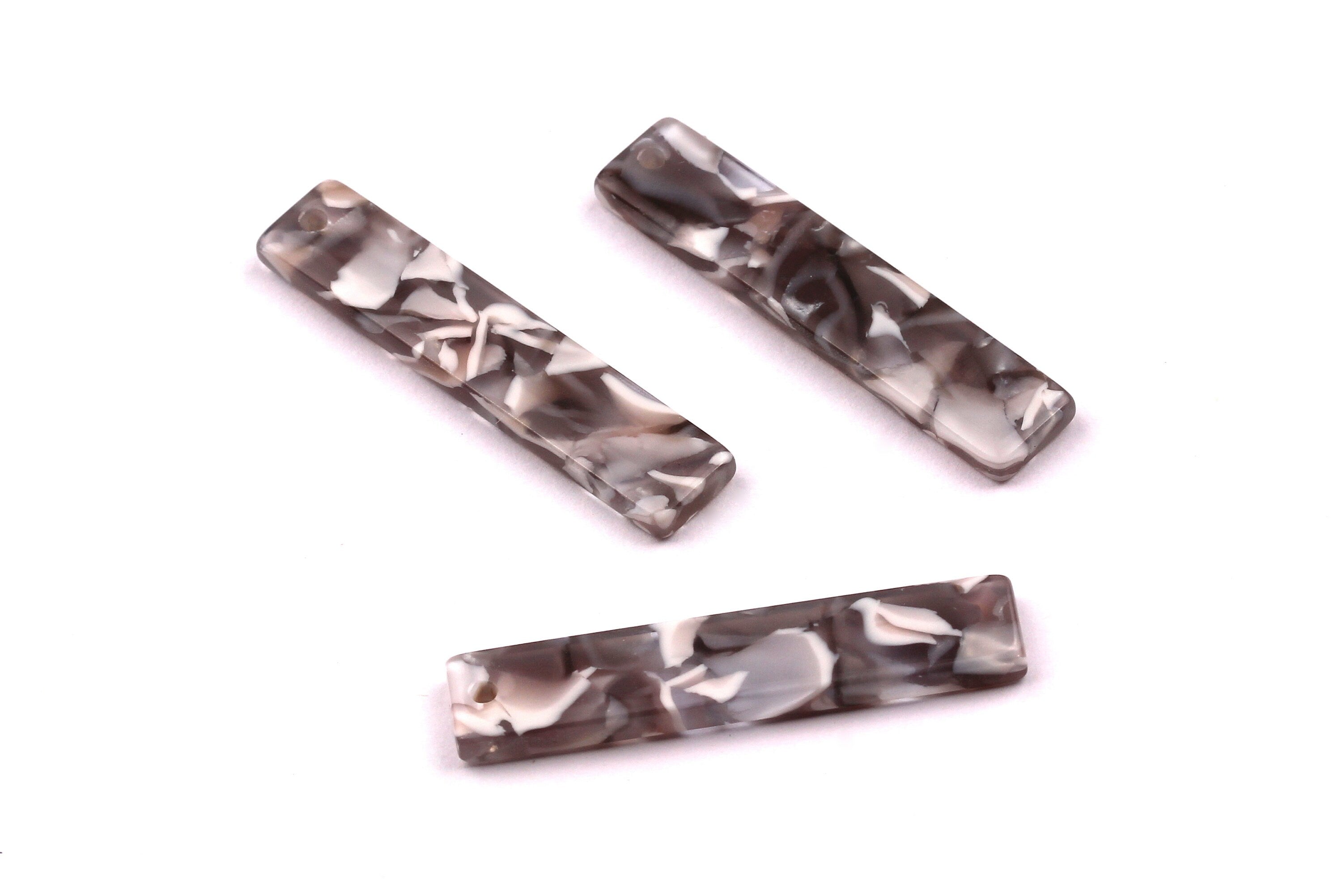 Acetate Stick & Bar Charms - Stick Earrings and Pendant - Earring Findings - Jewelry Supplies - Color Code: A20 - 34x7mm - AC1026H - DOMEDBAZAAR