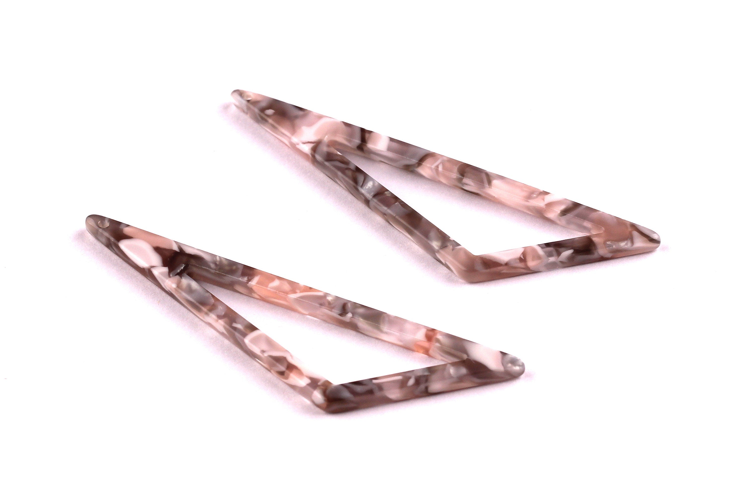 Acetate Triangle Charms - Triangle Earrings and Pendant - Earring Findings - Jewelry Supplies - Color Code: A20 - 64x18x2.5mm - AC1040C - DOMEDBAZAAR