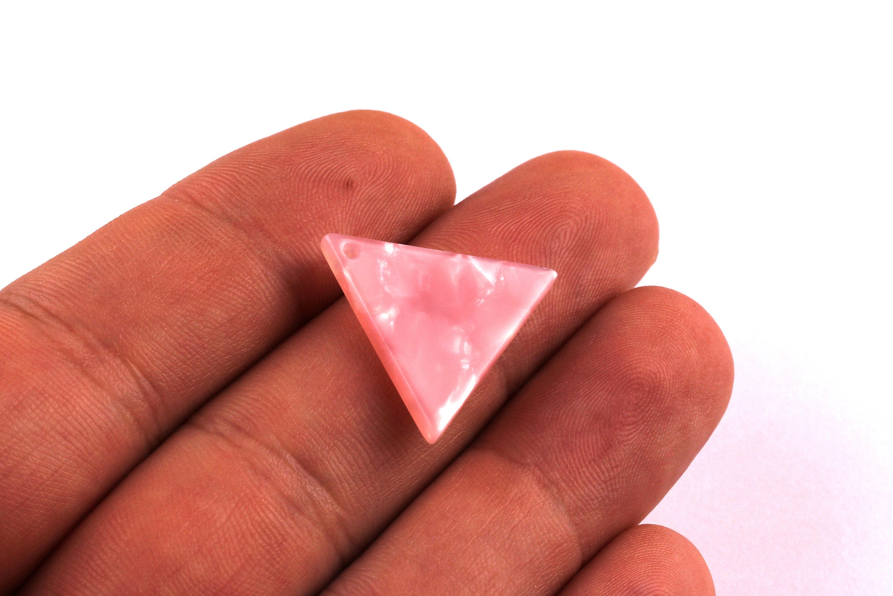 Acetate Triangle Charms - Triangle Earrings and Pendant - Earring Findings - Jewelry Supplies - Color Code: A28 - 19x22x2.5mm - AC1042B - DOMEDBAZAAR