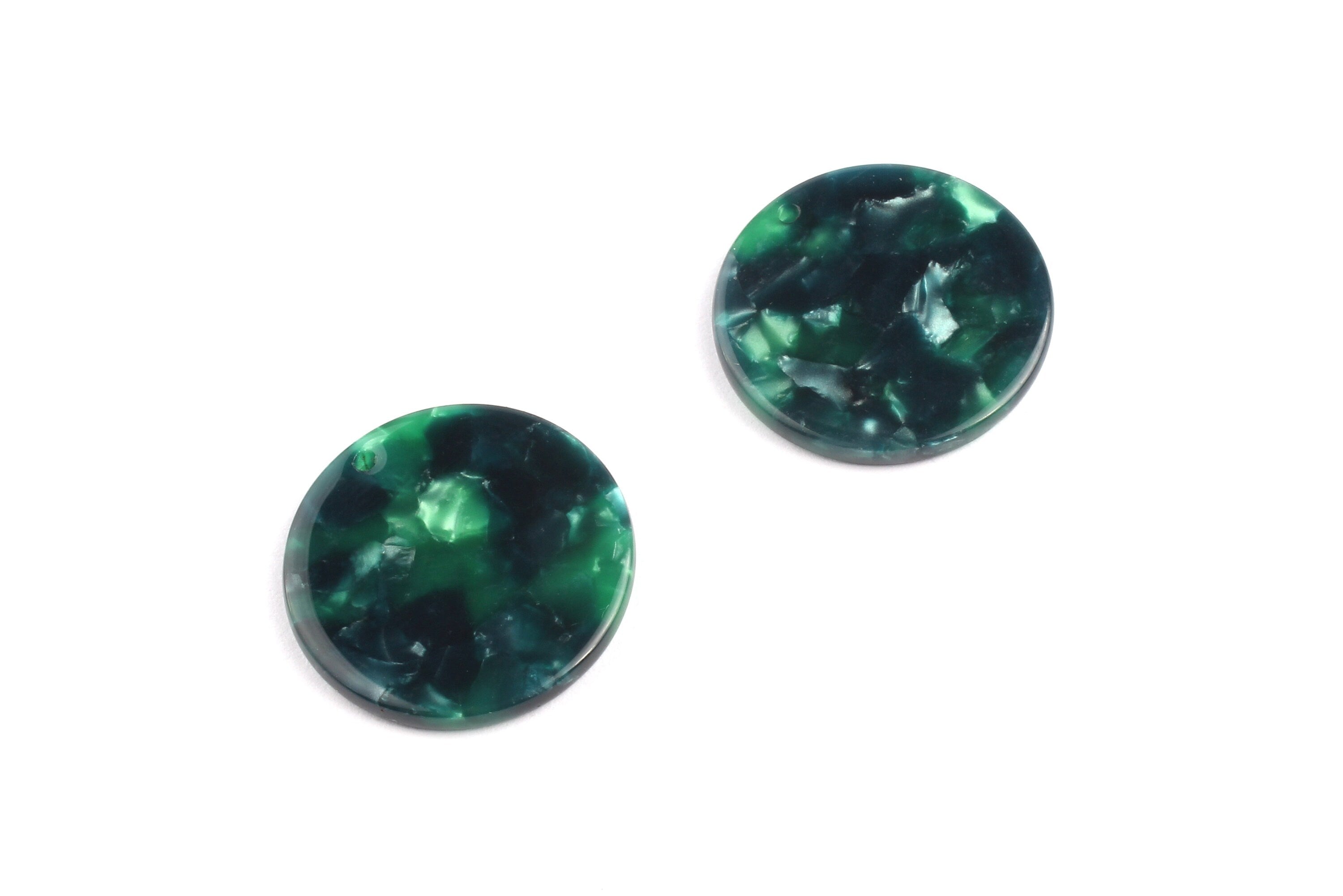 Acetate Round Charms - Coin Earrings and Pendant - Earring Findings - Jewelry Supplies - Color Code: A13 - 23.8x23.8mm - AC1076H - DOMEDBAZAAR