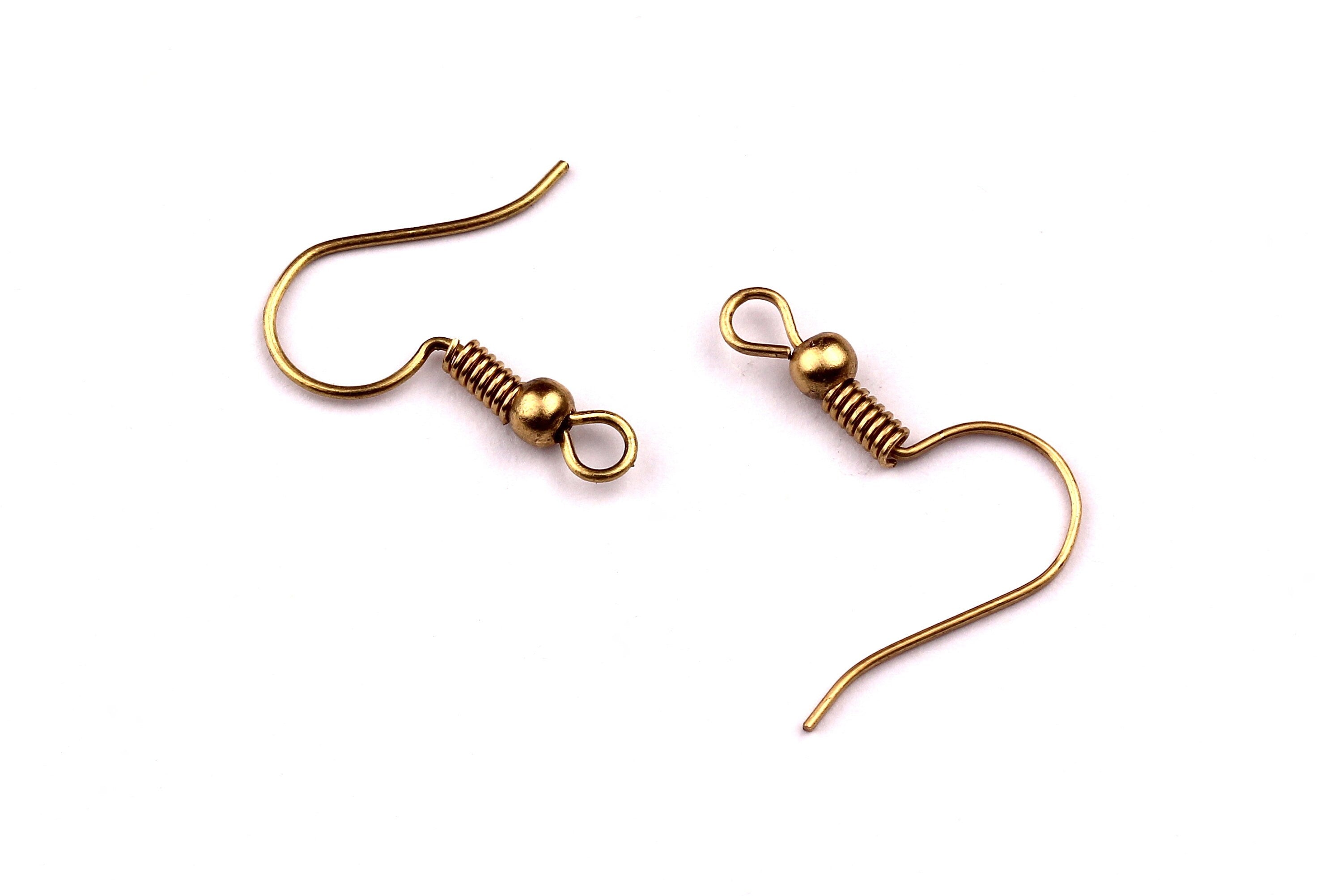 Raw Brass French style Hook - Raw Brass Earring Hook - Raw Brass Ear Wires - Jewelry Supplies - 20x0.7mm - PP1098 - DOMEDBAZAAR