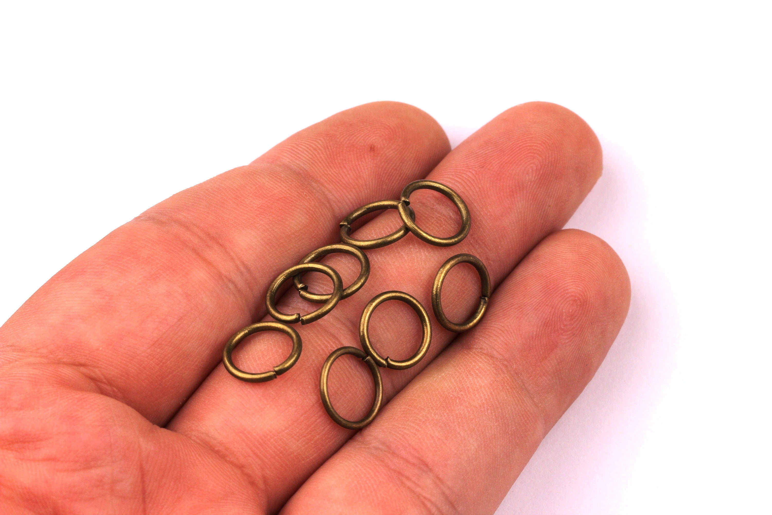 Brass Open Jump Rings - 10x1.2mm - Jump Rings - Antique Bronze Tone Plated - Jewelry Making- Jewelry Supplies - PP1105 - DOMEDBAZAAR